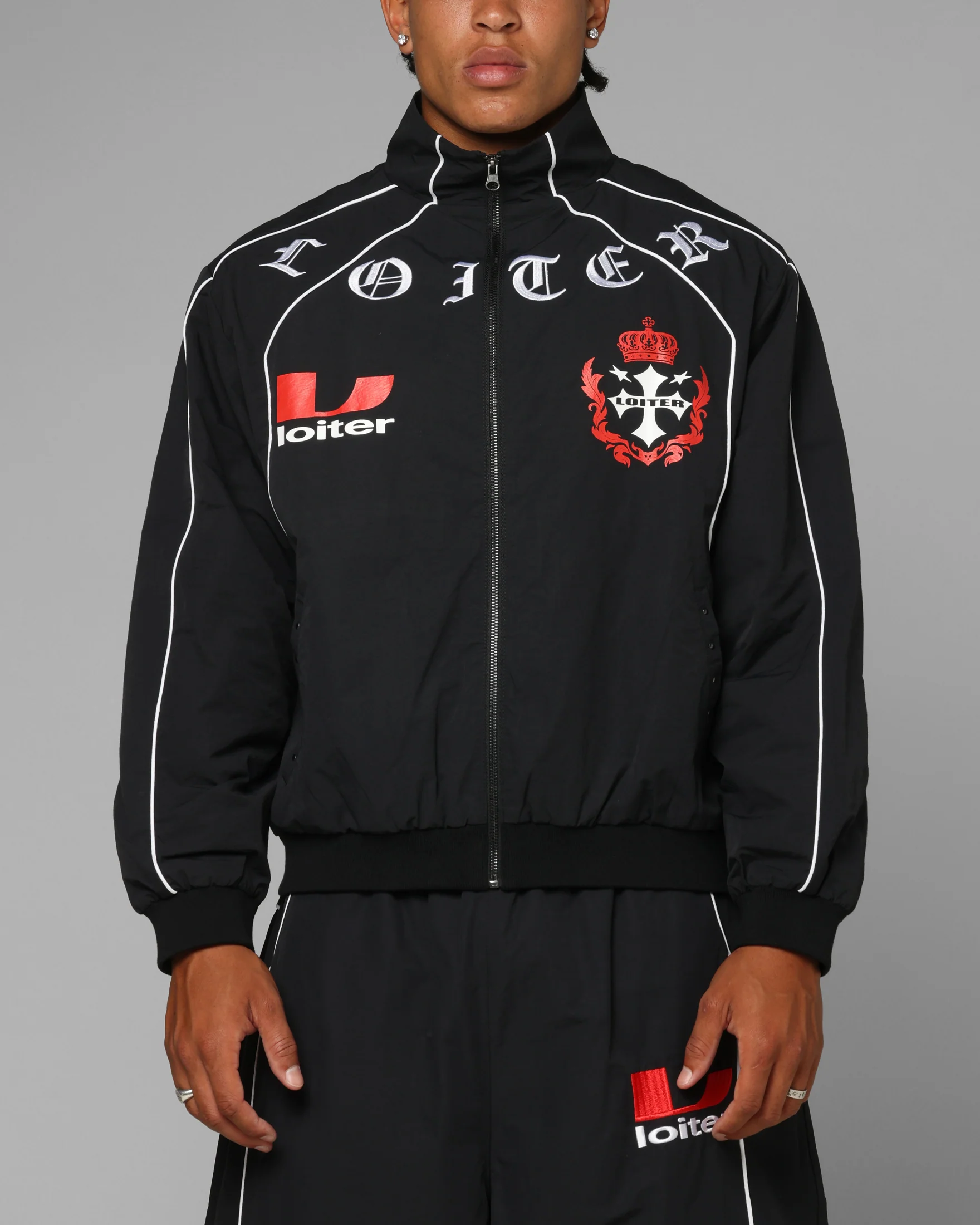 Loiter Imperial Track Jacket Black