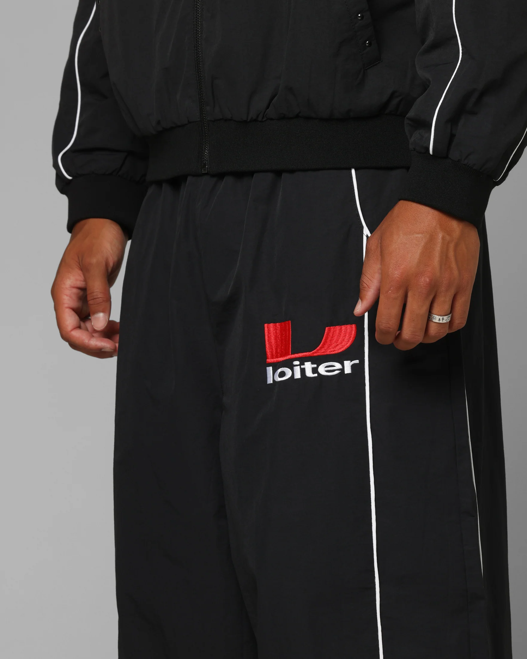 Loiter Imperial Trackpants Black - Image 3