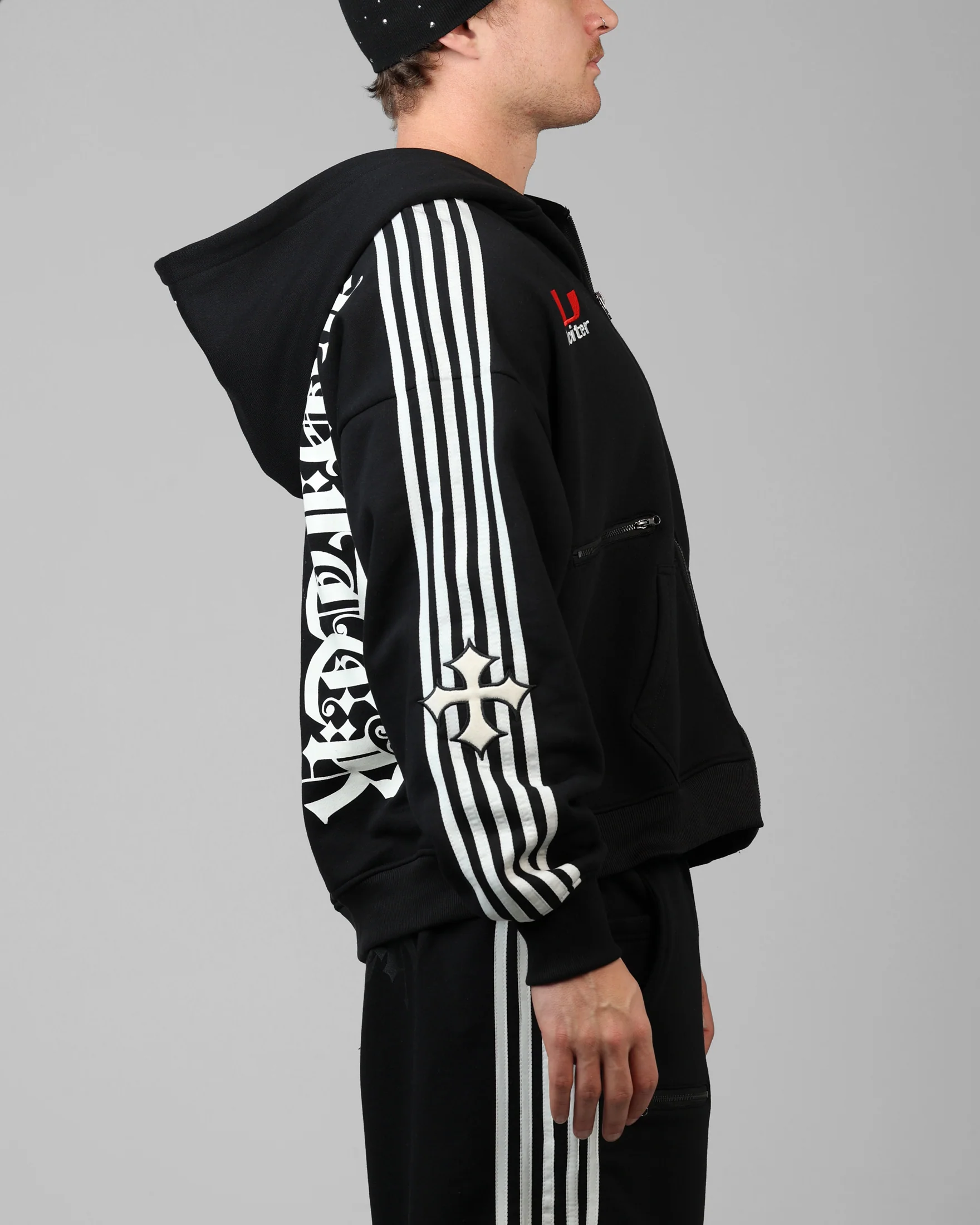 Imperial Zip Hoodie Black - Image 4