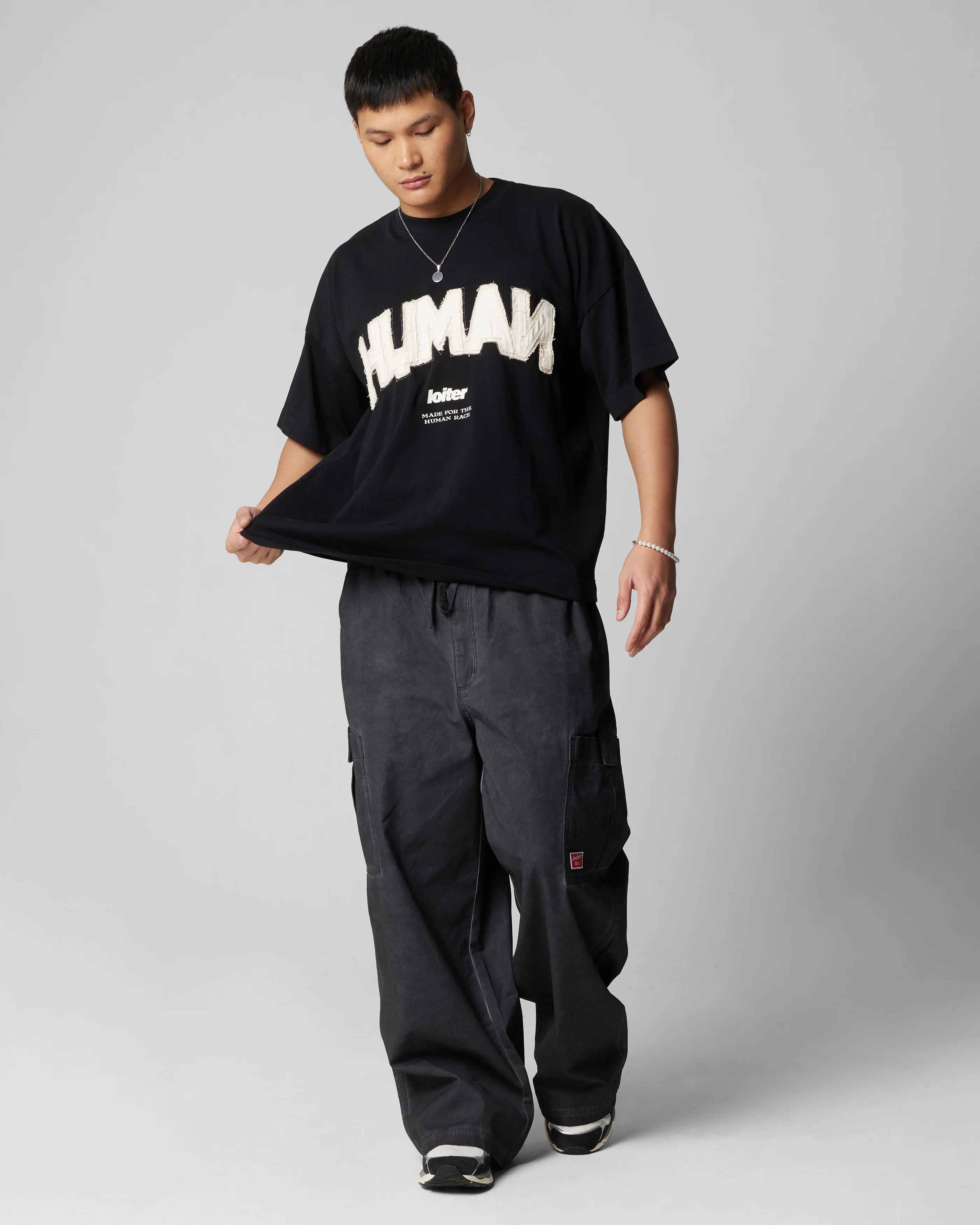 Loiter Kraven Parachute Pants Washed Black - Image 2