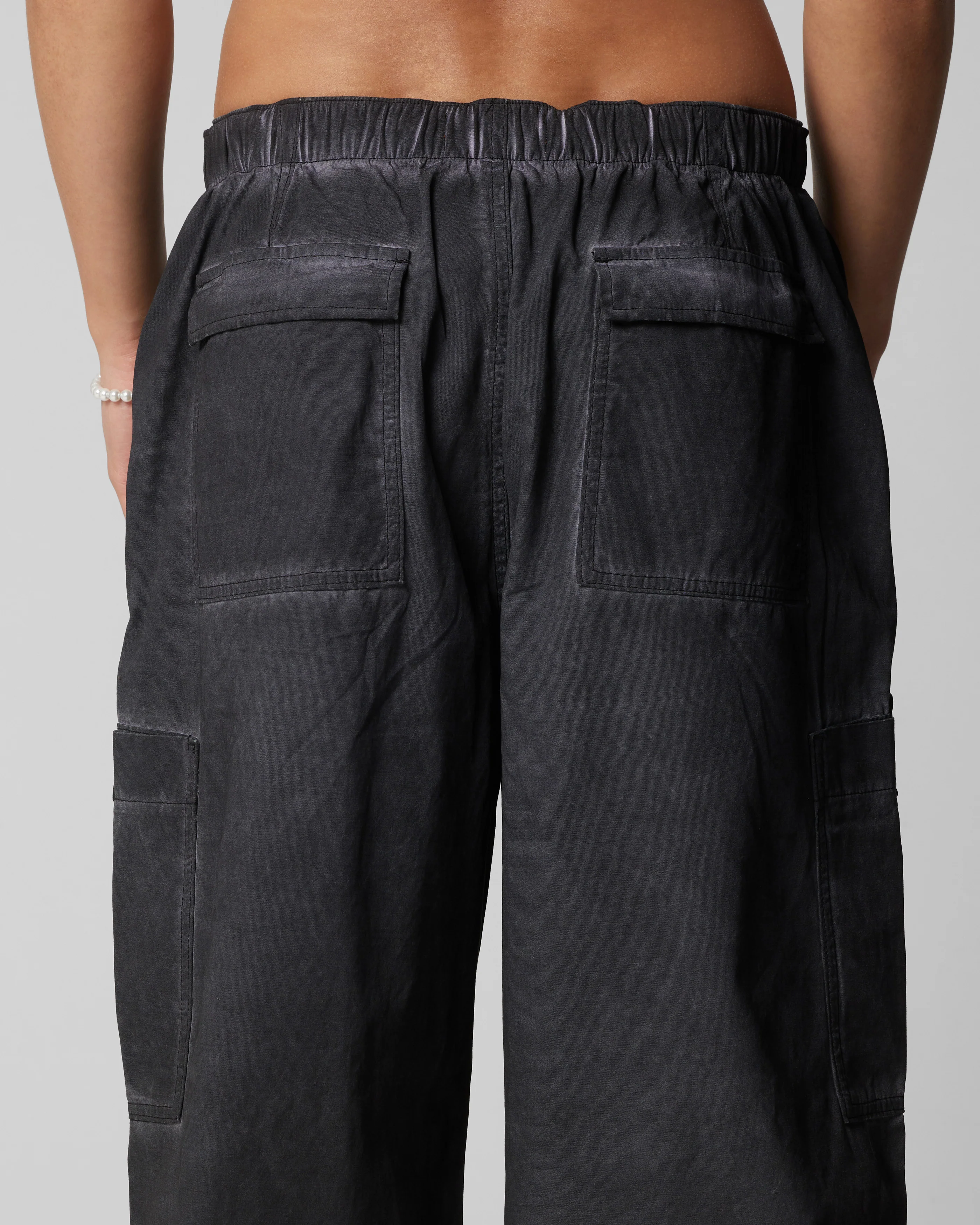 Loiter Kraven Parachute Pants Washed Black - Image 8