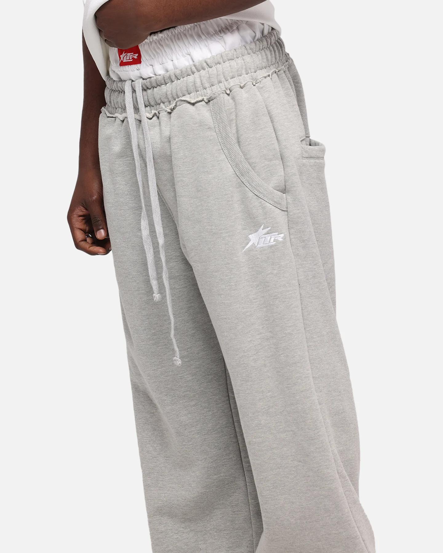Loiter Layered Track Pants Grey - Image 5