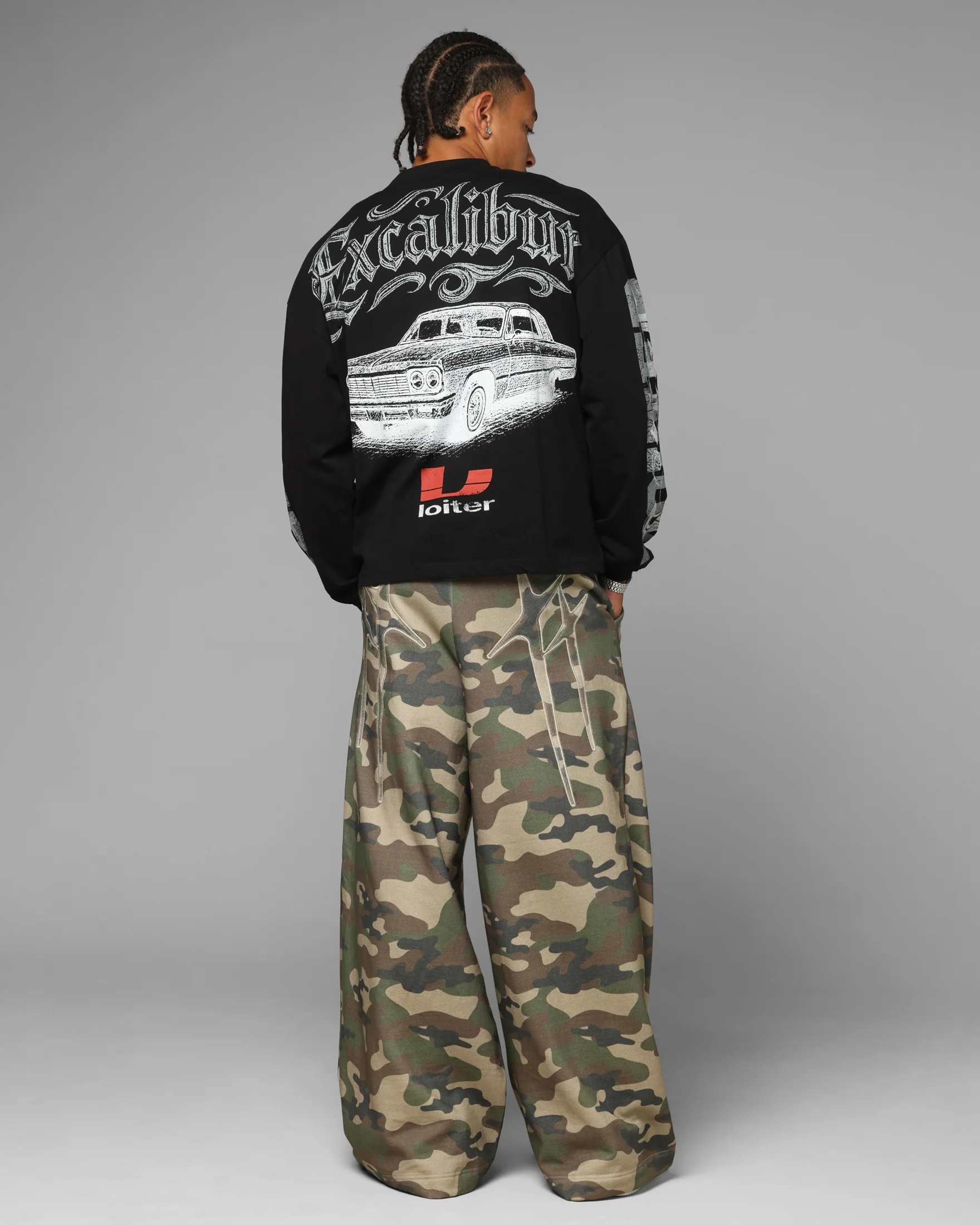 Loiter Low Rider Long Sleeve T-Shirt Black - Image 4