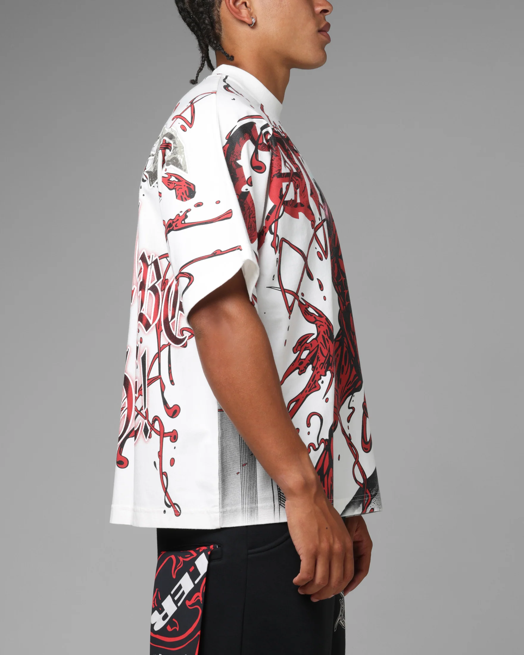 Loiter Marvel Spider-Man Carnage Boxy T-Shirt Off White - Image 5