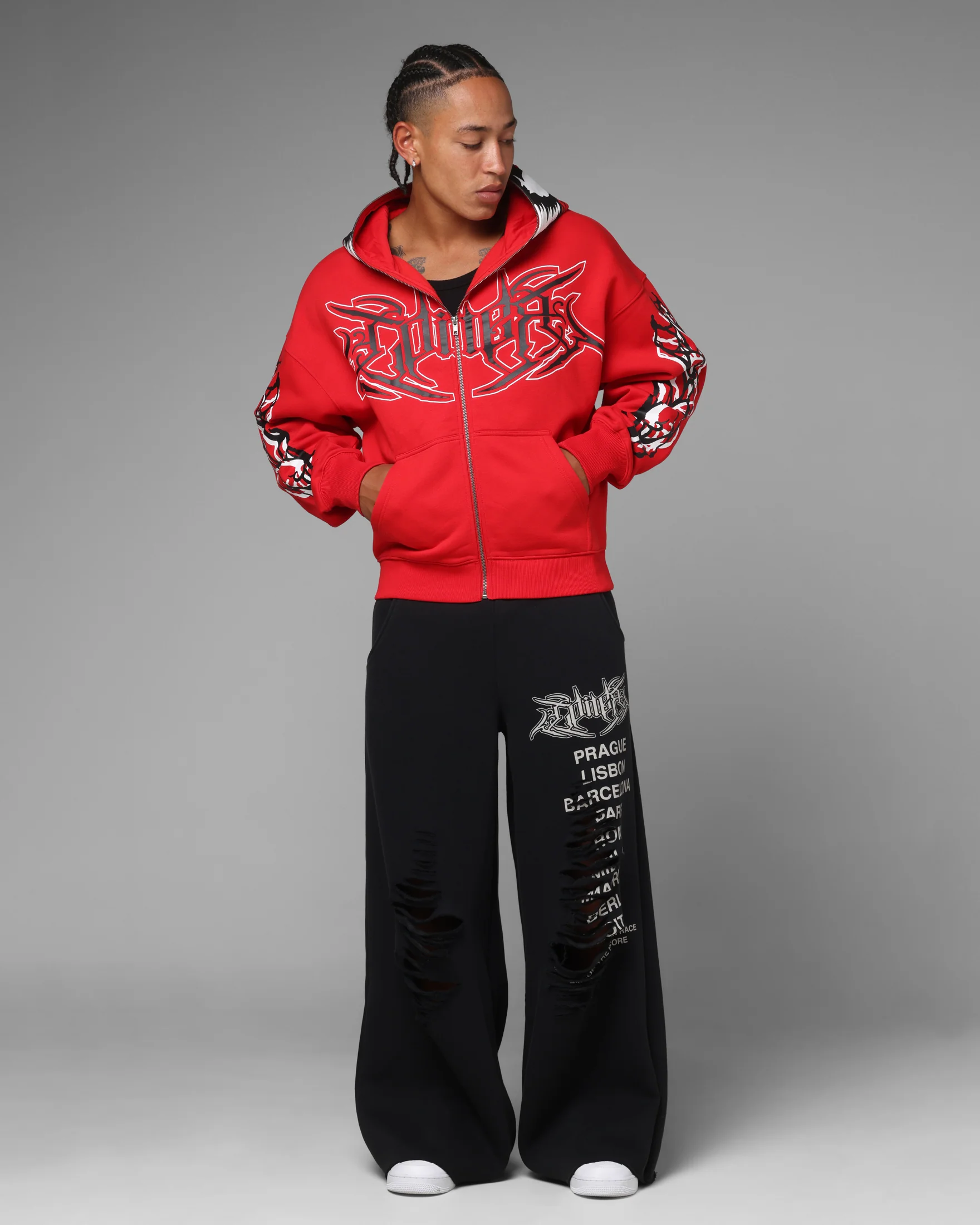 Loiter Marvel Spider-Man Carnage Zip Hoodie Red - Image 4