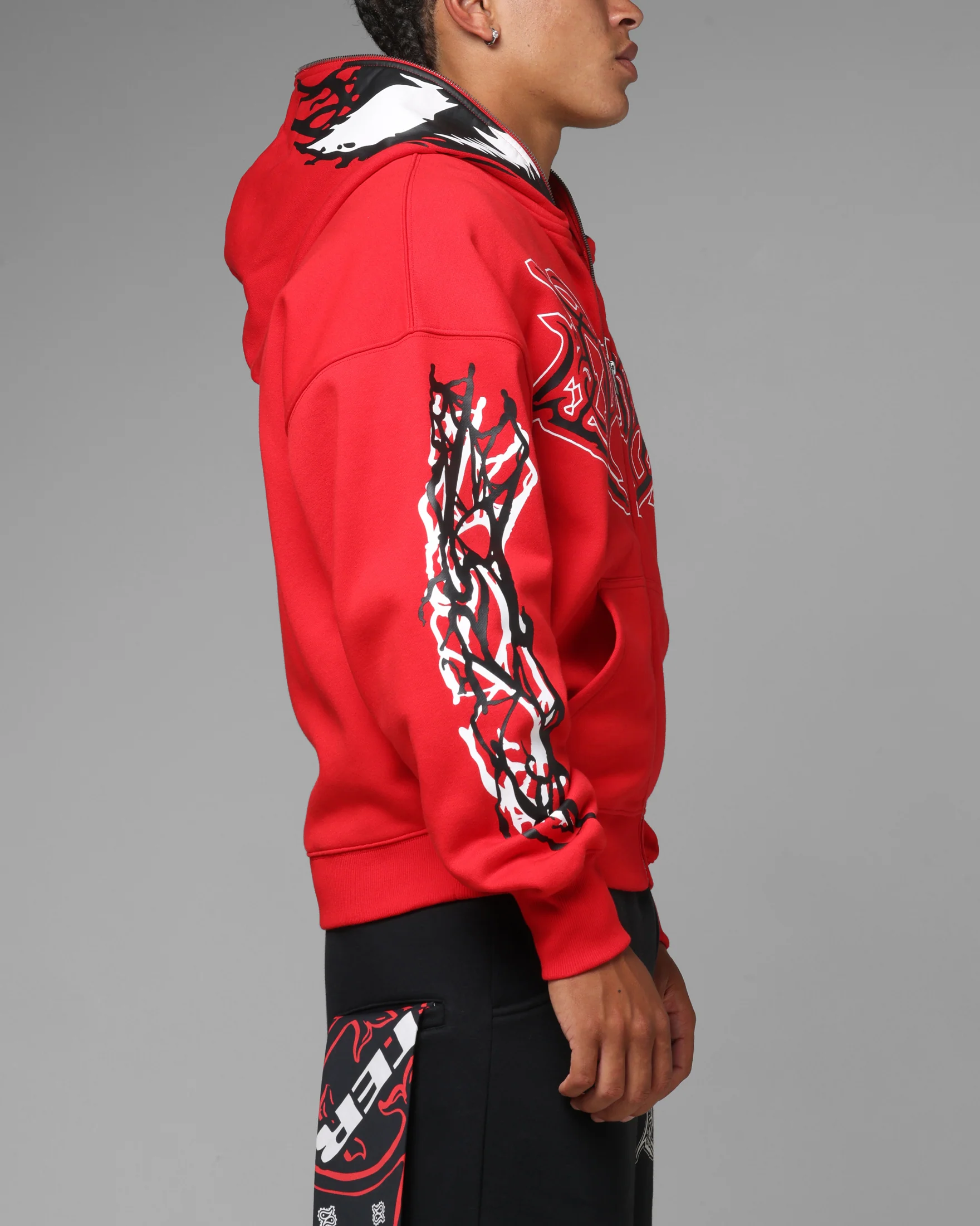 Loiter Marvel Spider-Man Carnage Zip Hoodie Red - Image 6