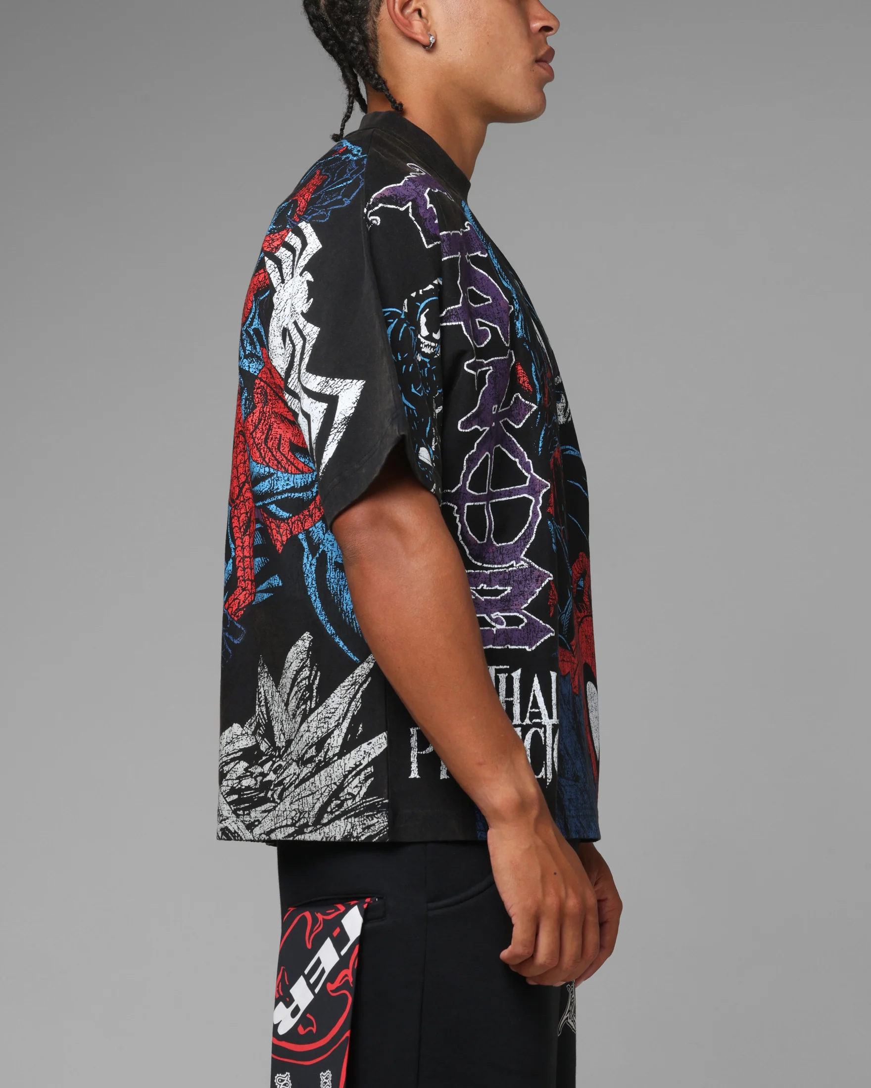 Loiter Marvel Venom Boxy T-Shirt Black - Image 5