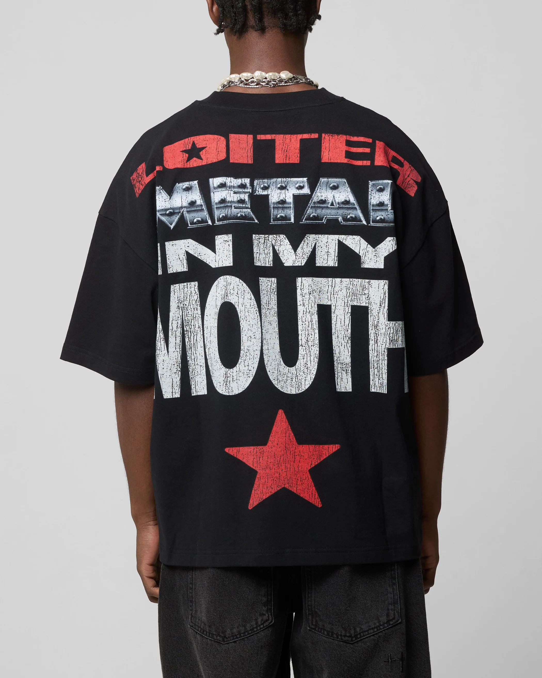 Metal Mouth T-Shirt Vintage Black - Image 2