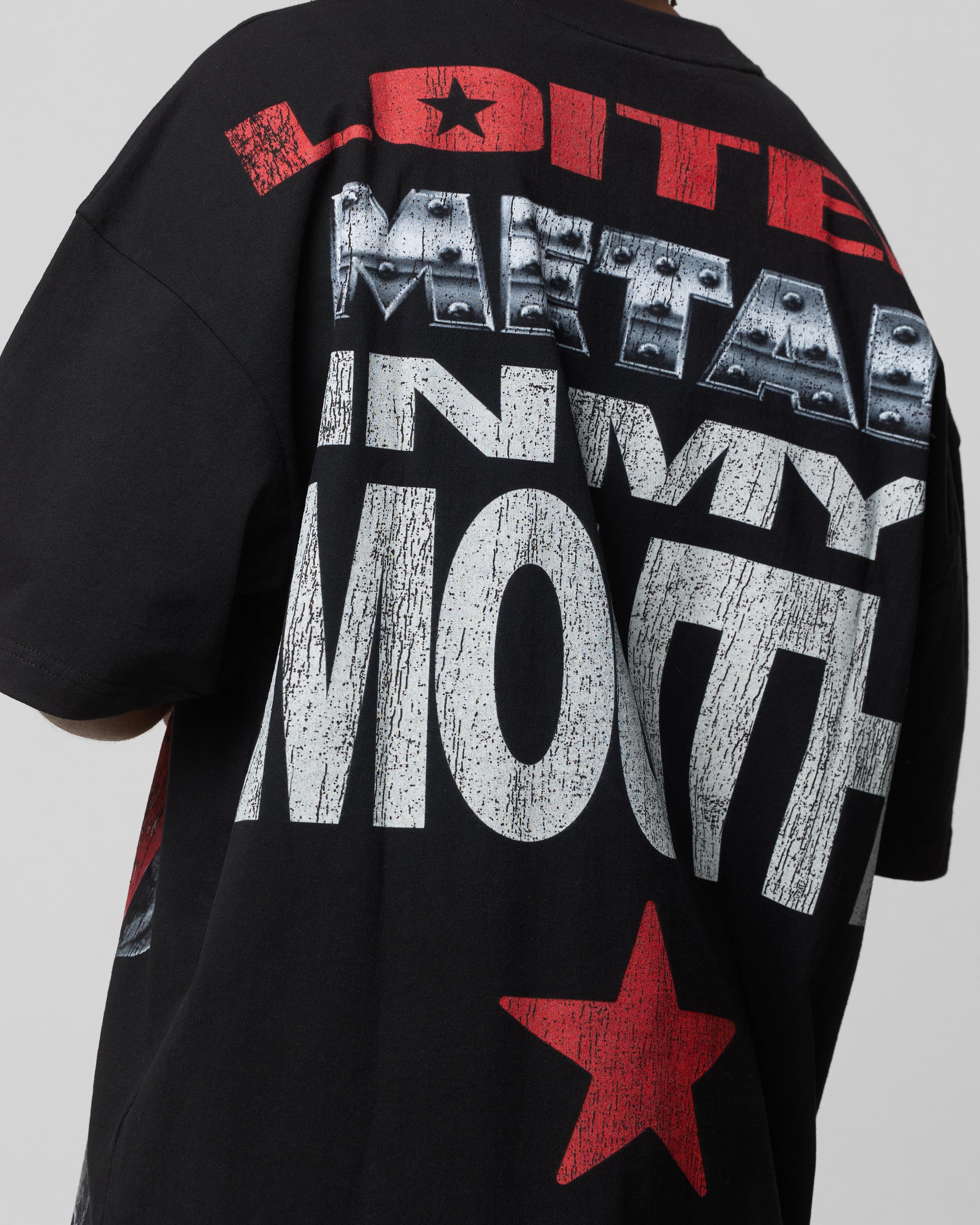 Metal Mouth T-Shirt Vintage Black - Image 7