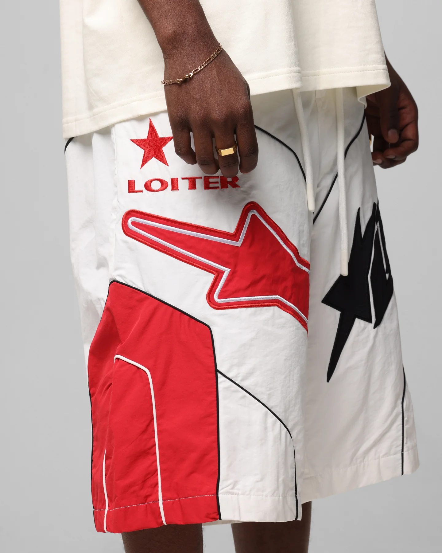 Loiter Motocross Shorts White - Image 3