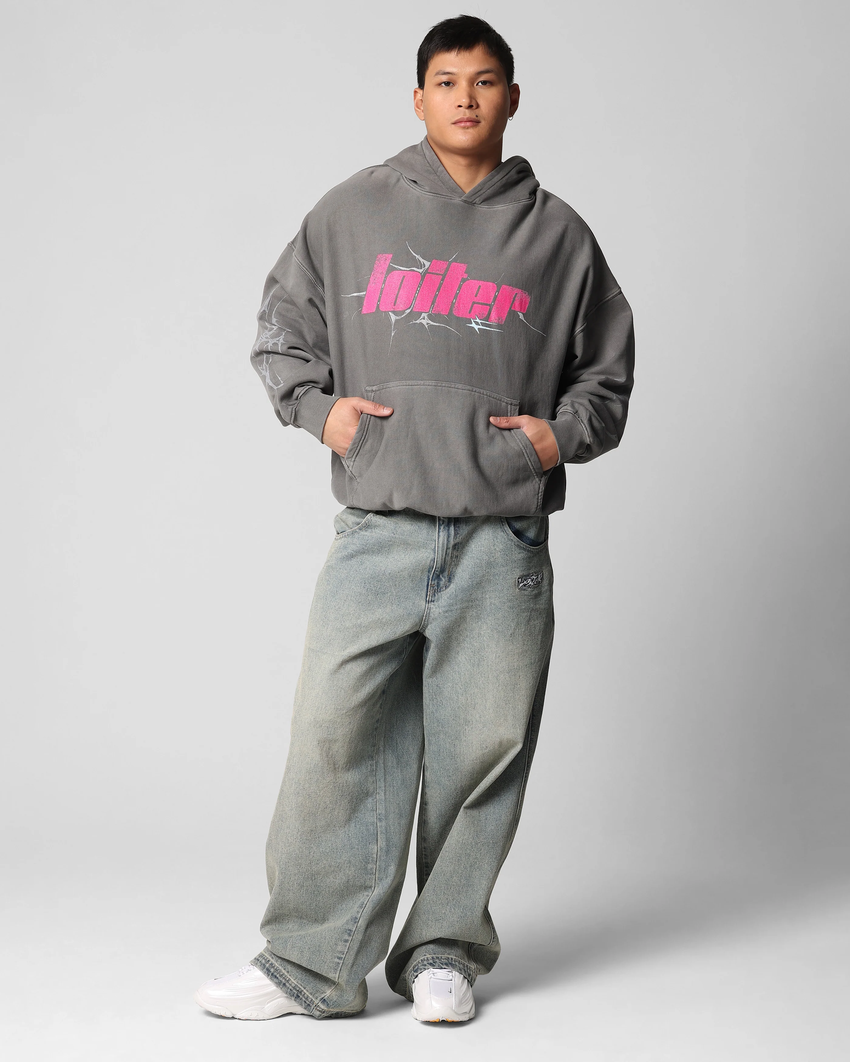 Neo Hoodie Washed Charcoal - Image 3