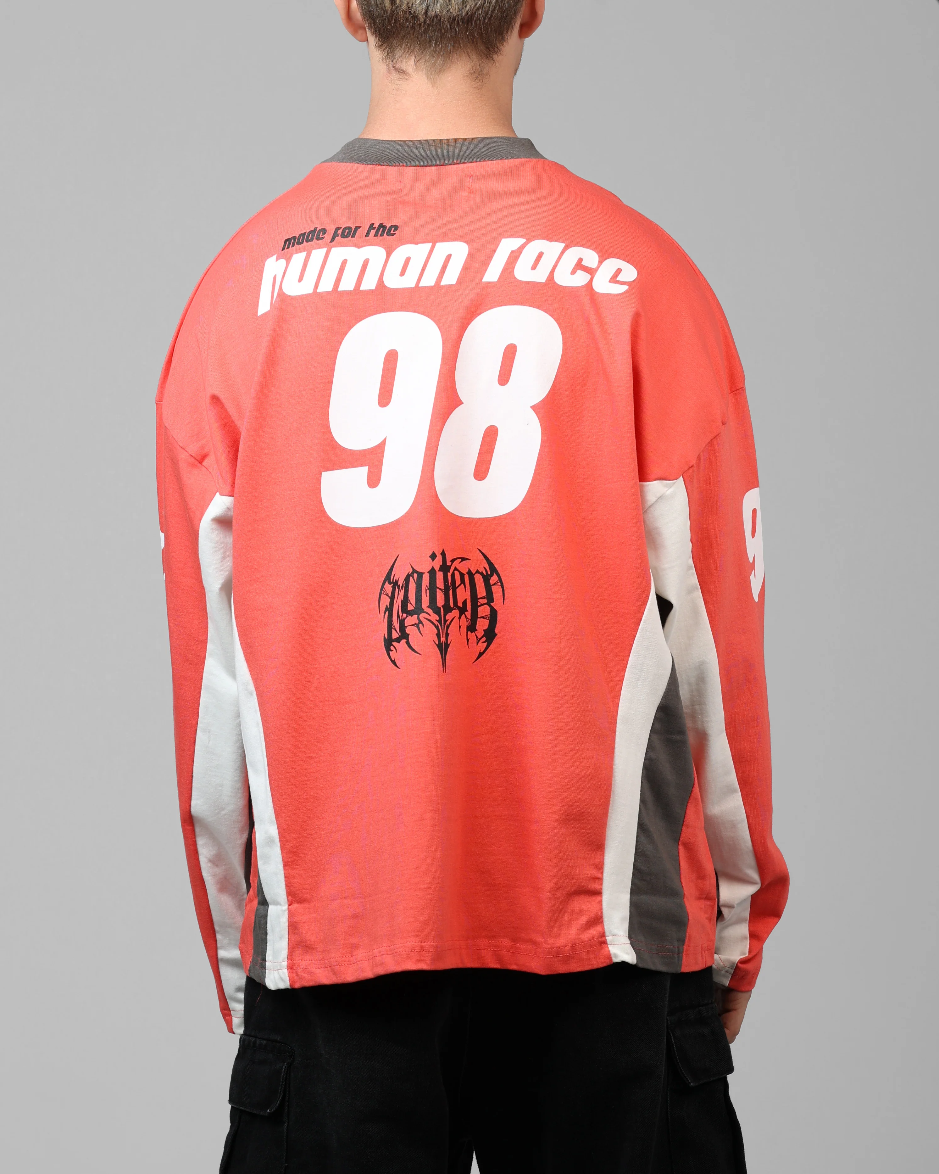 Night Crawler Long Sleeve T-Shirt Red/Black - Image 2