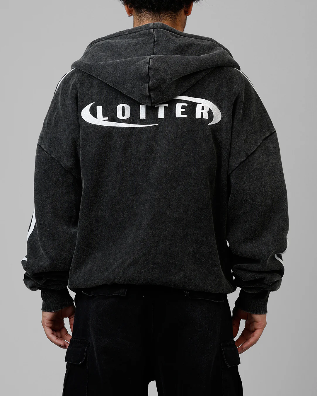 Night Vision Hoodie Washed Black