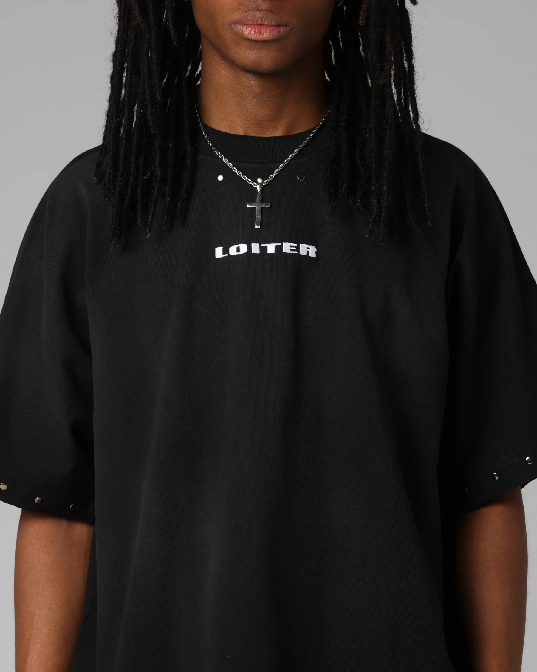 Loiter Opaque Boxy T-Shirt Black - Image 6