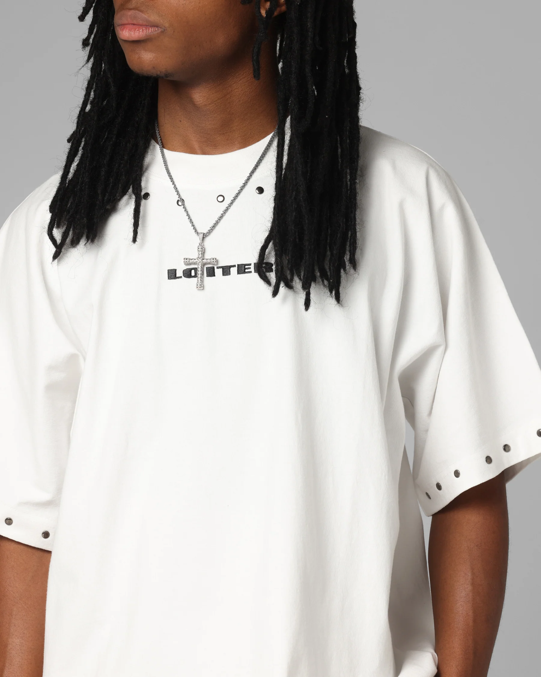 Loiter Opaque Boxy T-Shirt Off White - Image 6