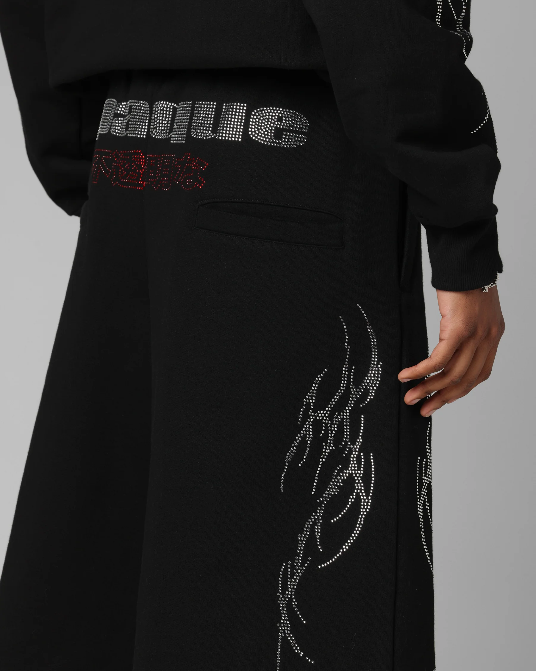 Loiter Opaque Sweat Shorts Black - Image 3