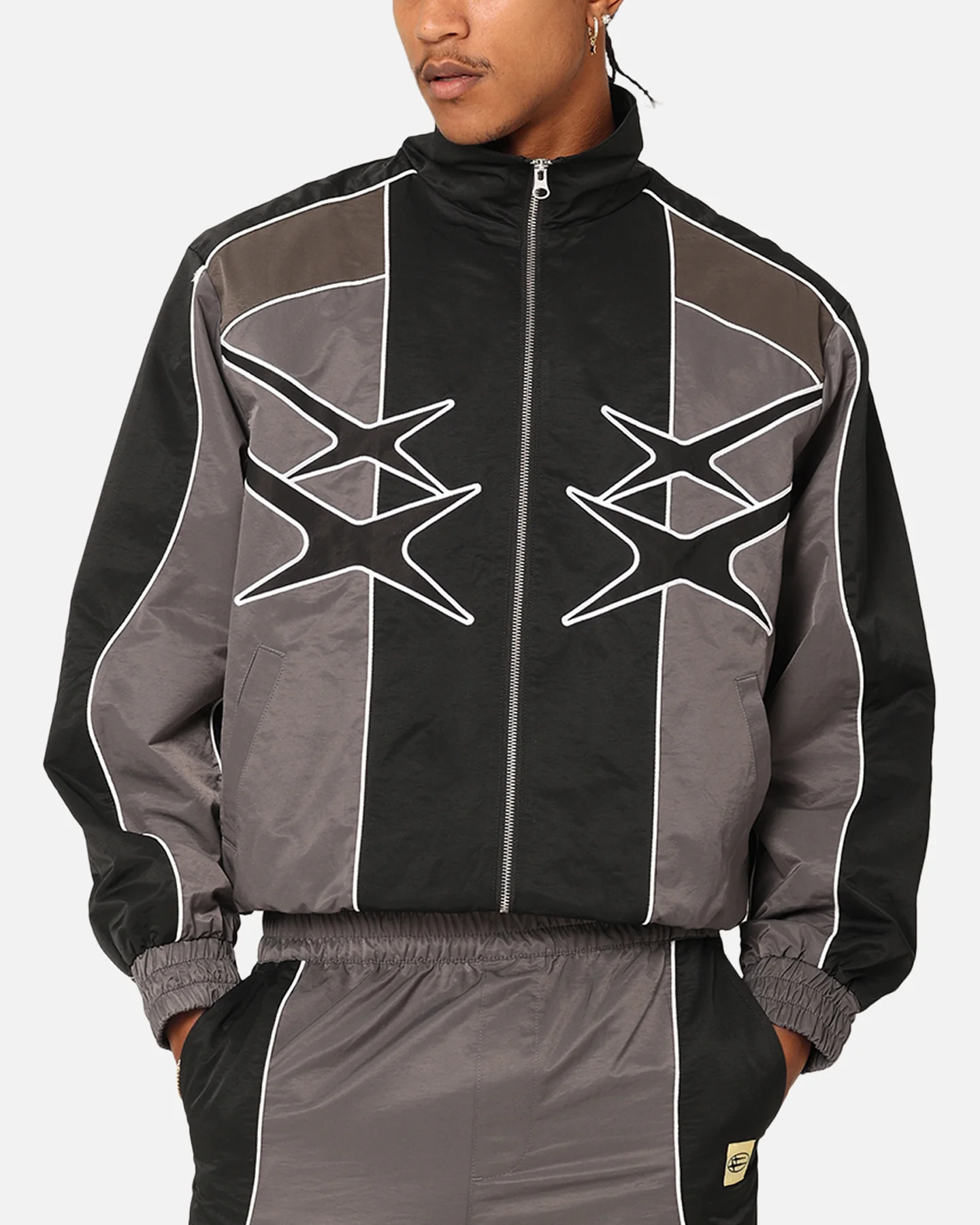 Paradise Track Jacket Black/Grey