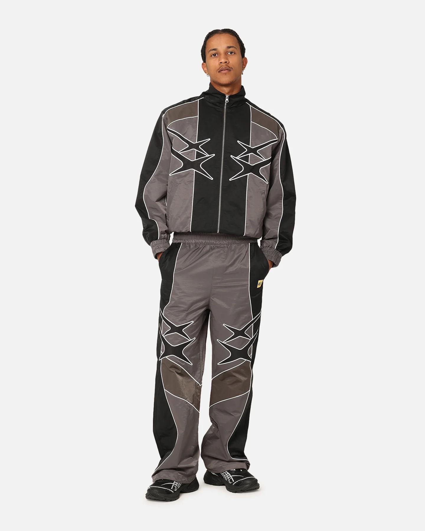 Paradise Track Jacket Black/Grey - Image 2
