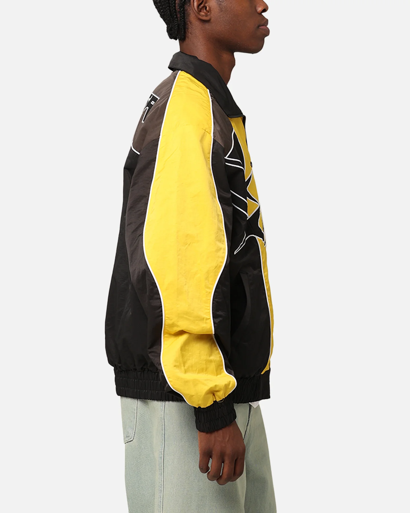 Paradise Track Jacket Black/Yellow - Image 5