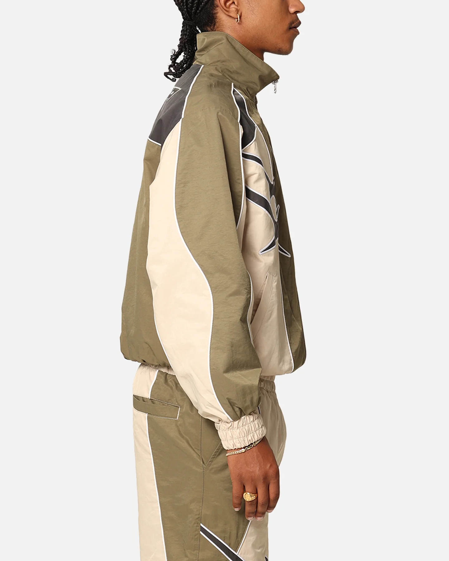 Paradise Track Jacket Stone/Khaki - Image 3