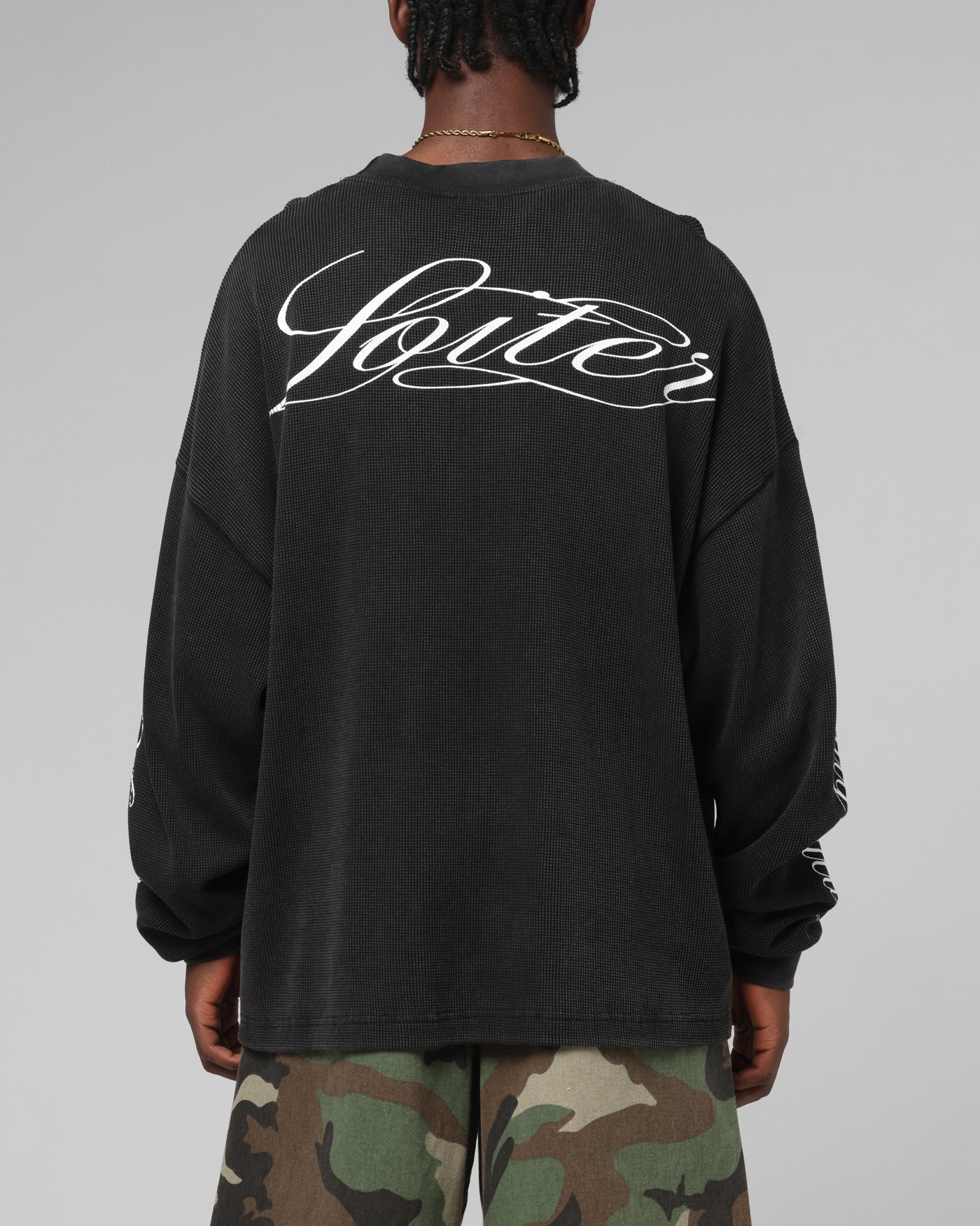 Loiter Purity Thermal Long Sleeve T-Shirt Black - Image 2