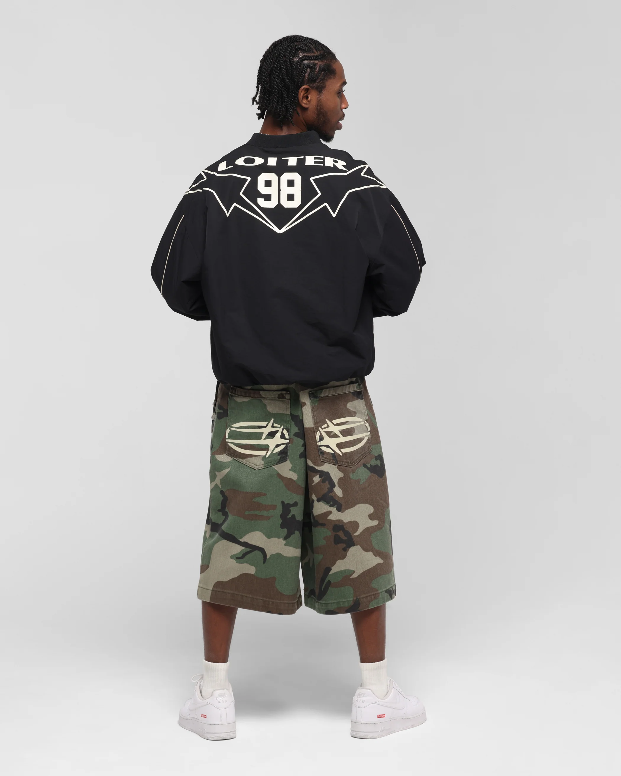 Loiter Racer Nylon Jersey Crewneck Black - Image 4