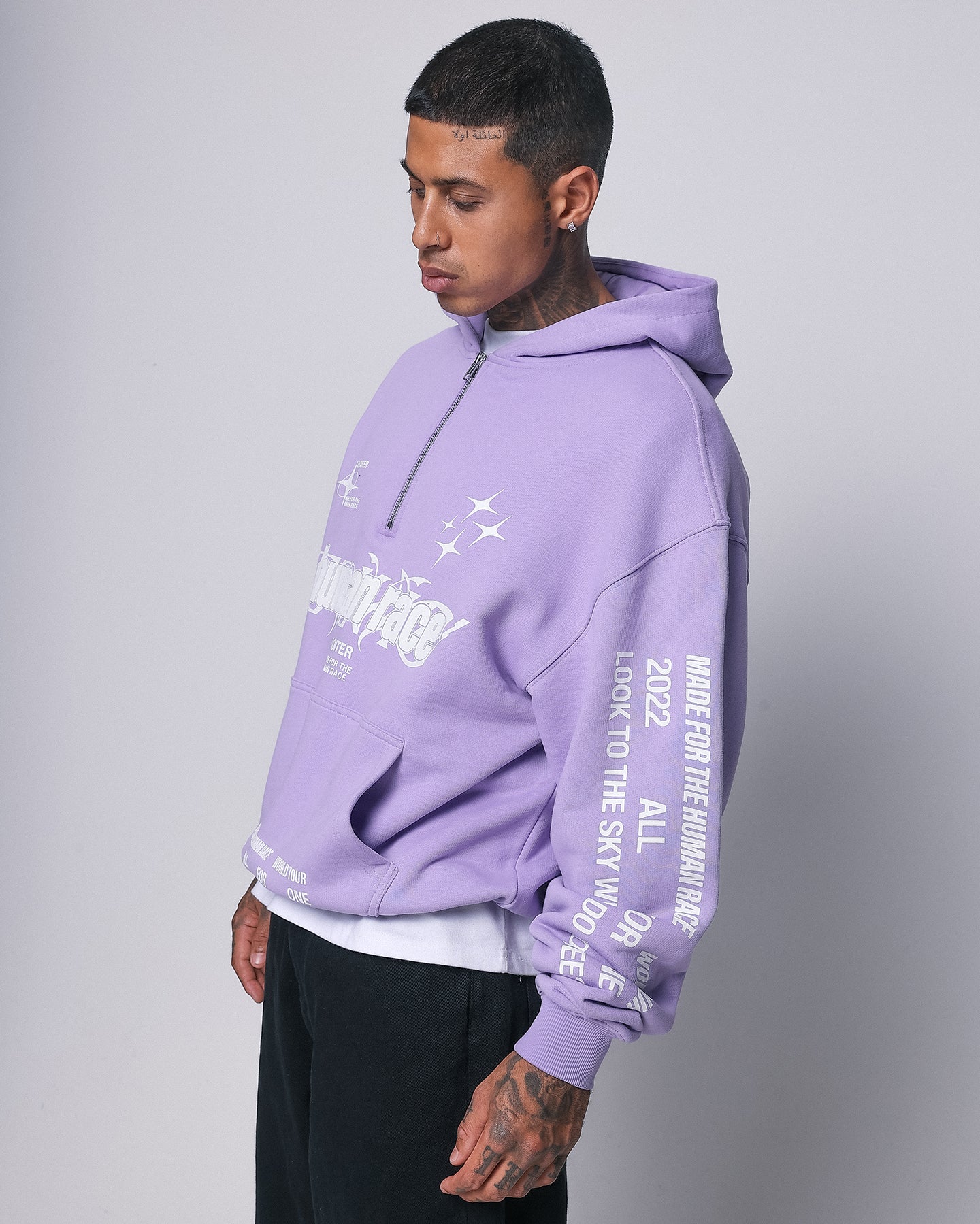Loiter Rave Zip Hoodie Lilac - Image 7