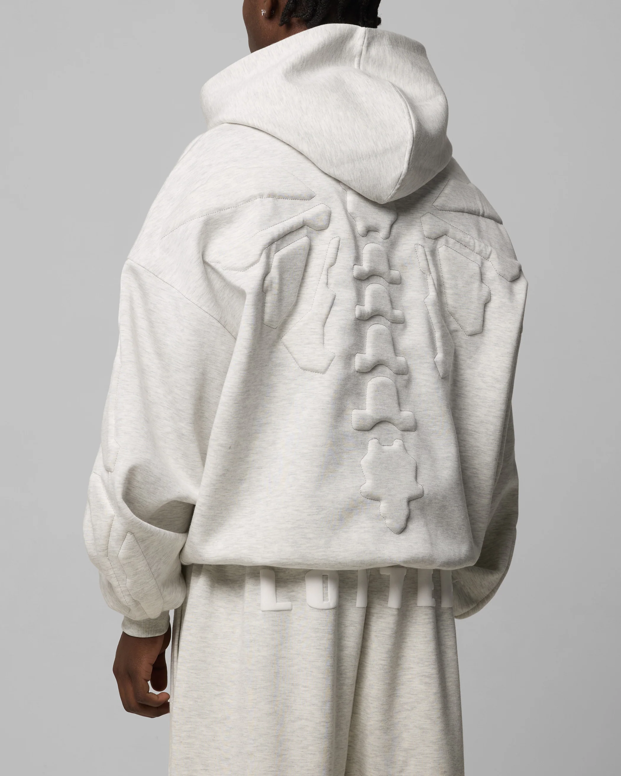 Sandevistan Hoodie Grey Marle
