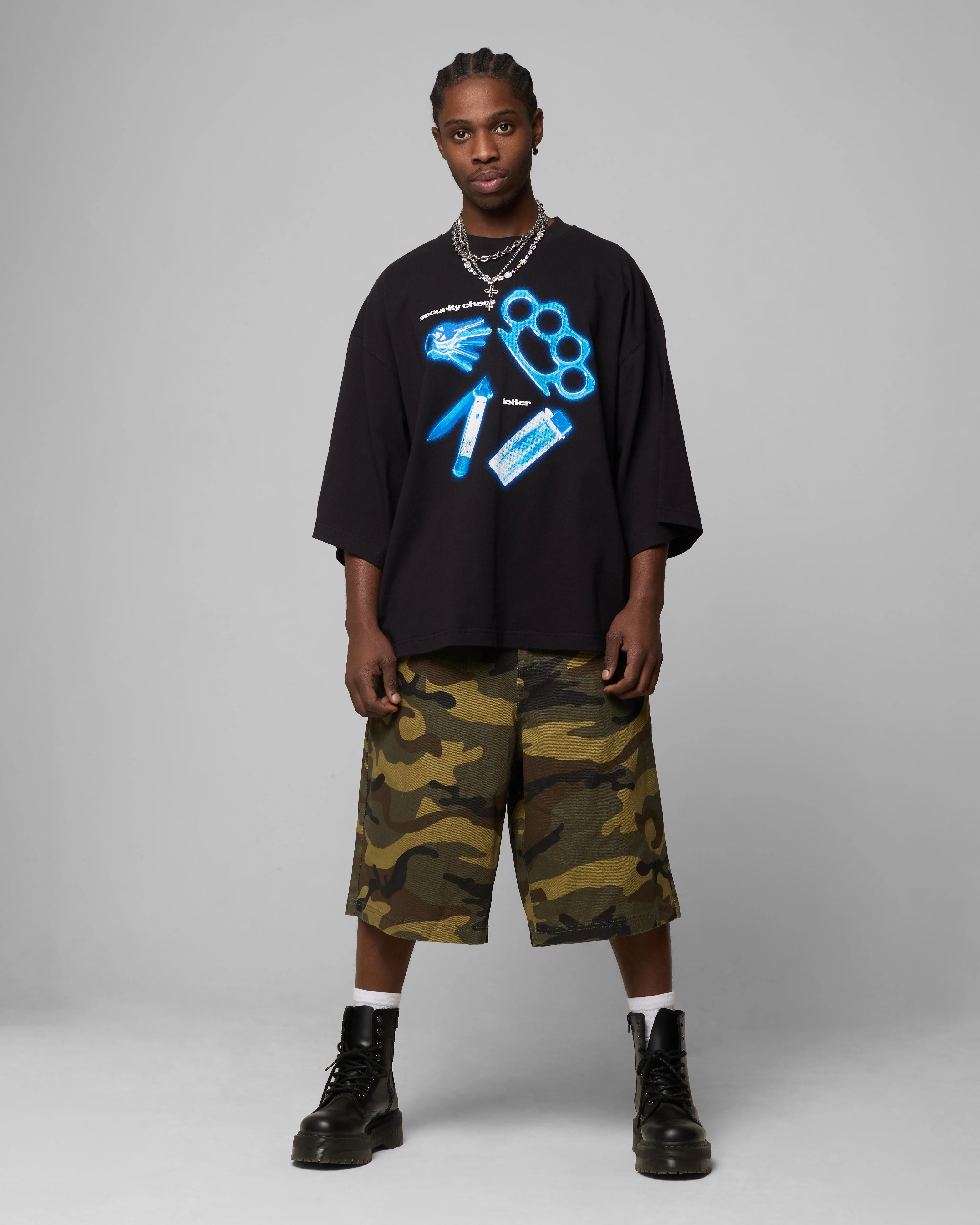 Security Check Box T-Shirt Black - Image 3