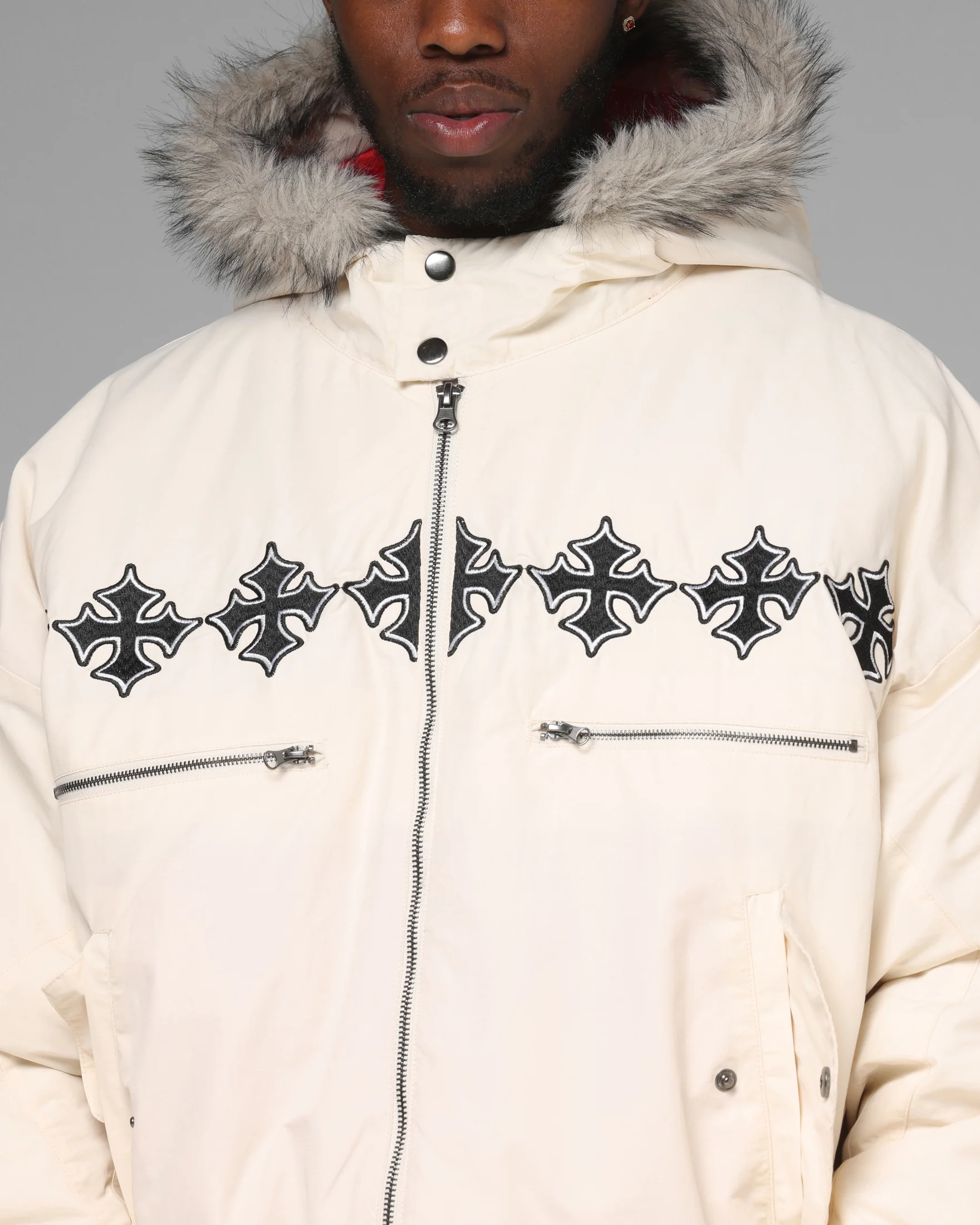 Loiter Siberia Jacket Off White - Image 7