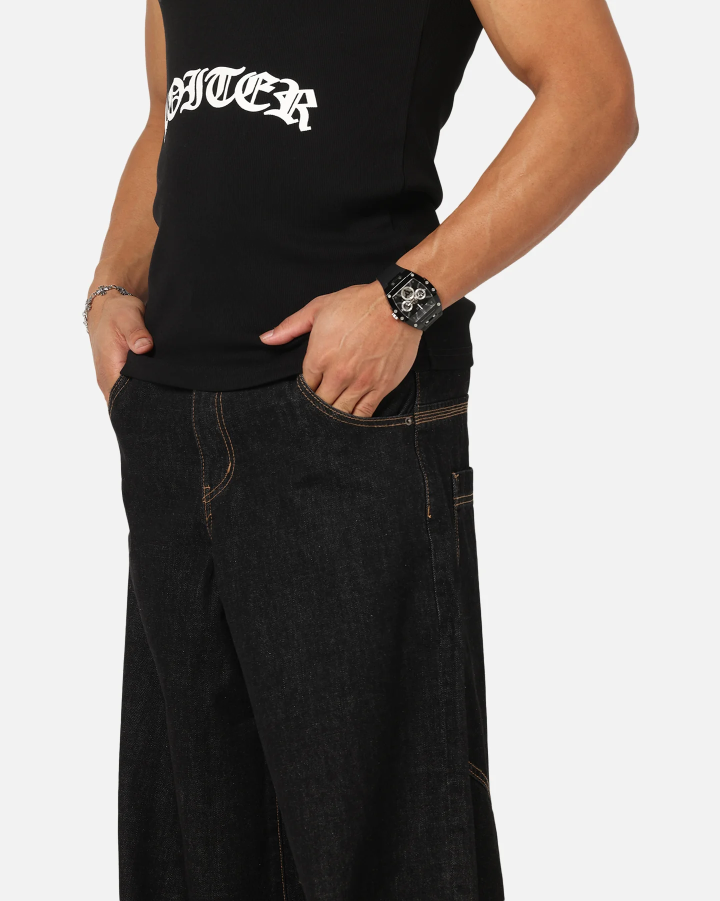 Loiter Skate Jeans Black - Image 3