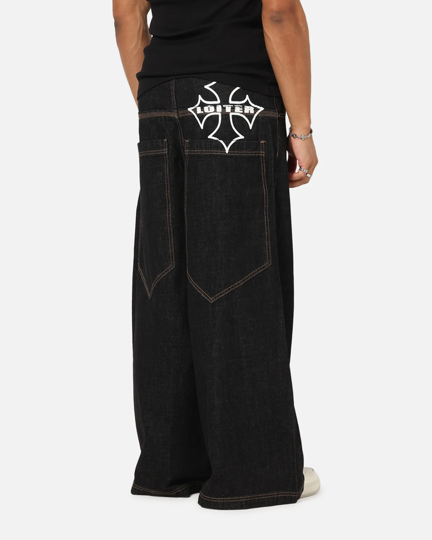 Loiter Skate Jeans Black - Image 5