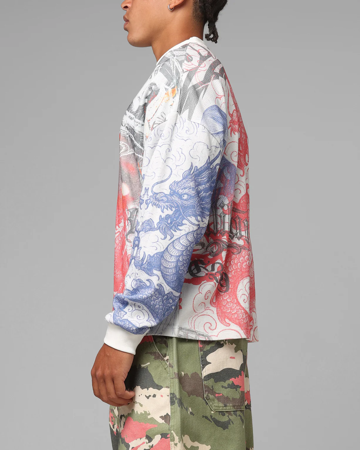 Loiter Sketch Book Long Sleeve T-Shirt White - Image 6