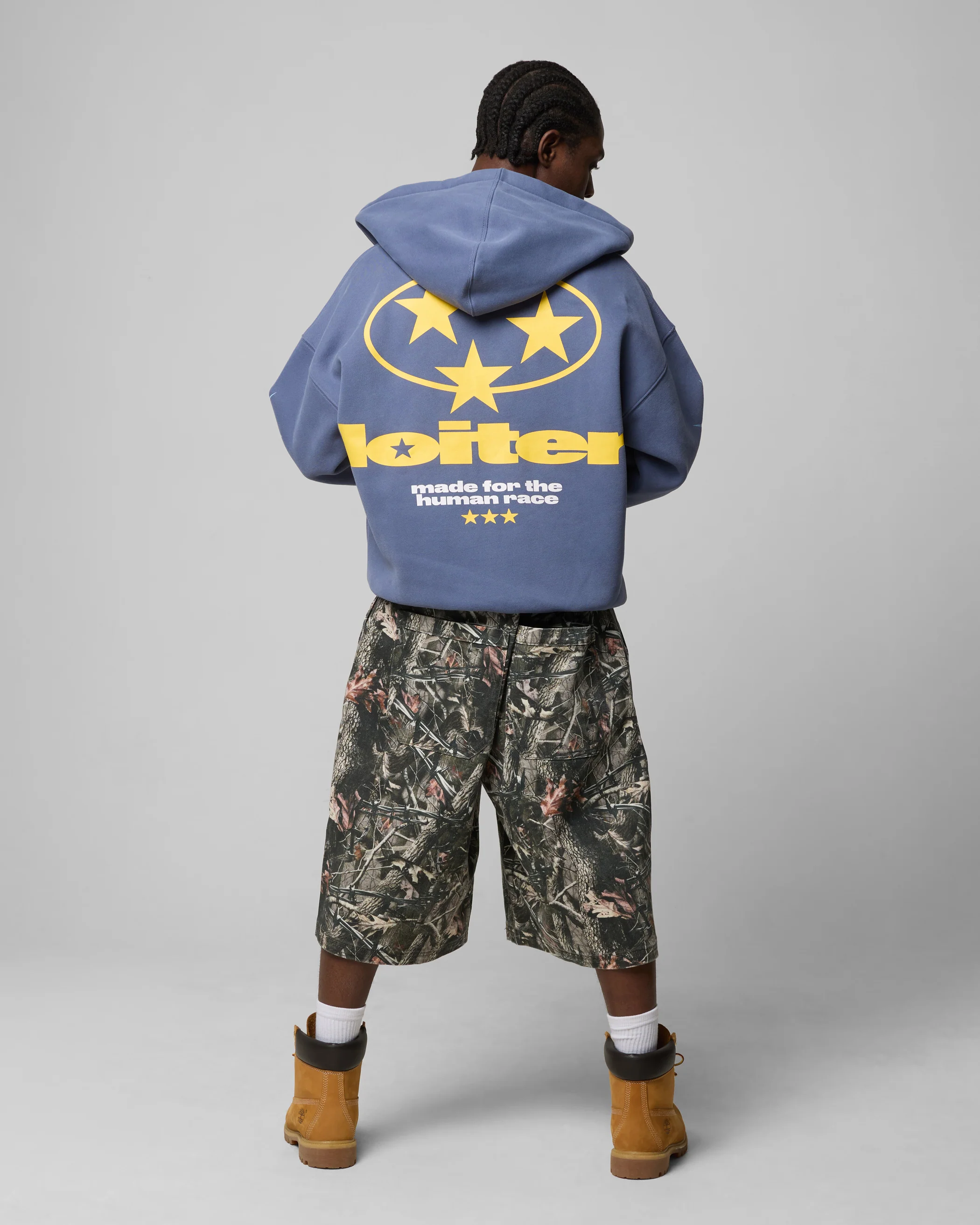 Loiter Solar Zip Hoodie Blue - Image 4