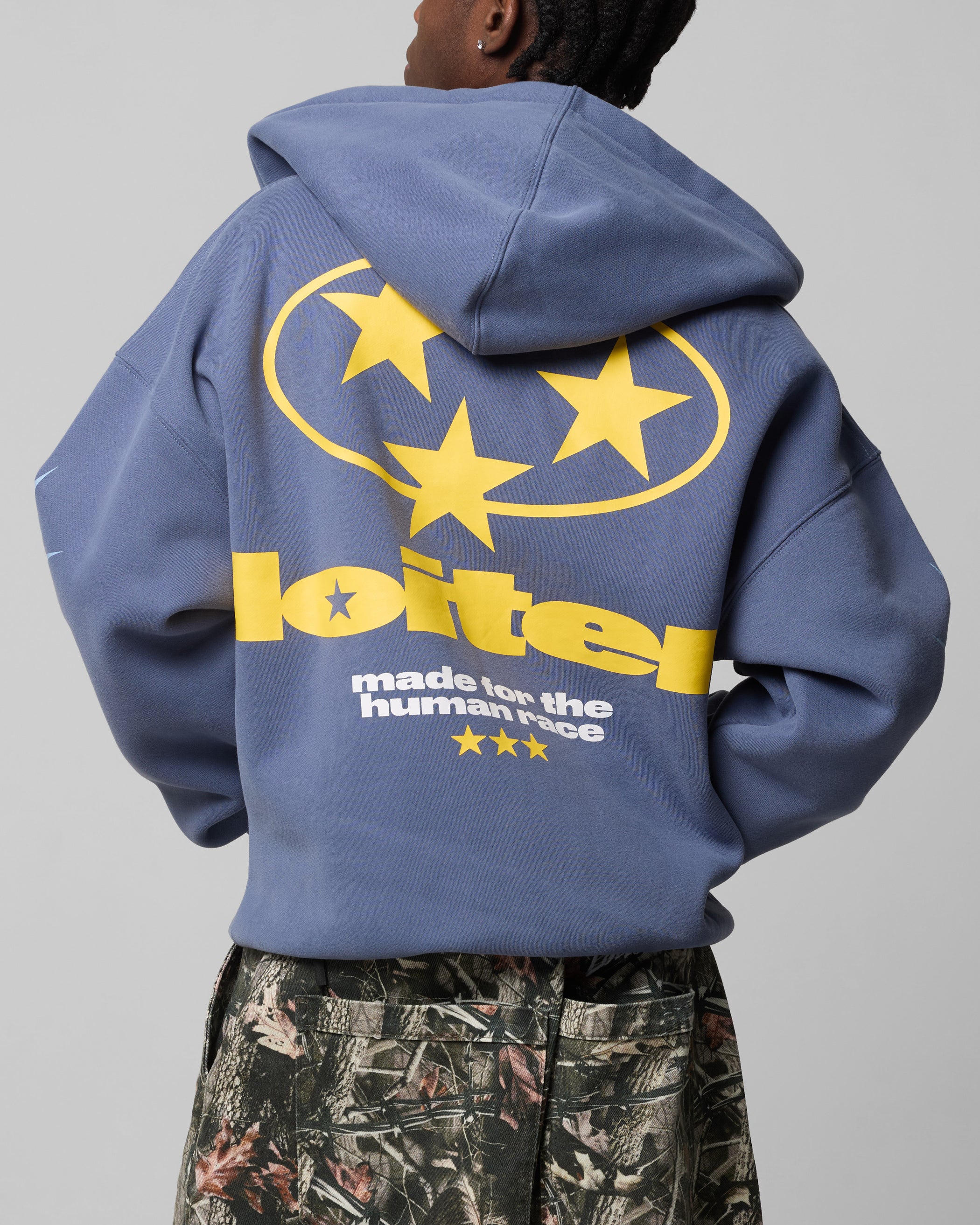 Loiter Solar Zip Hoodie Blue - Image 8