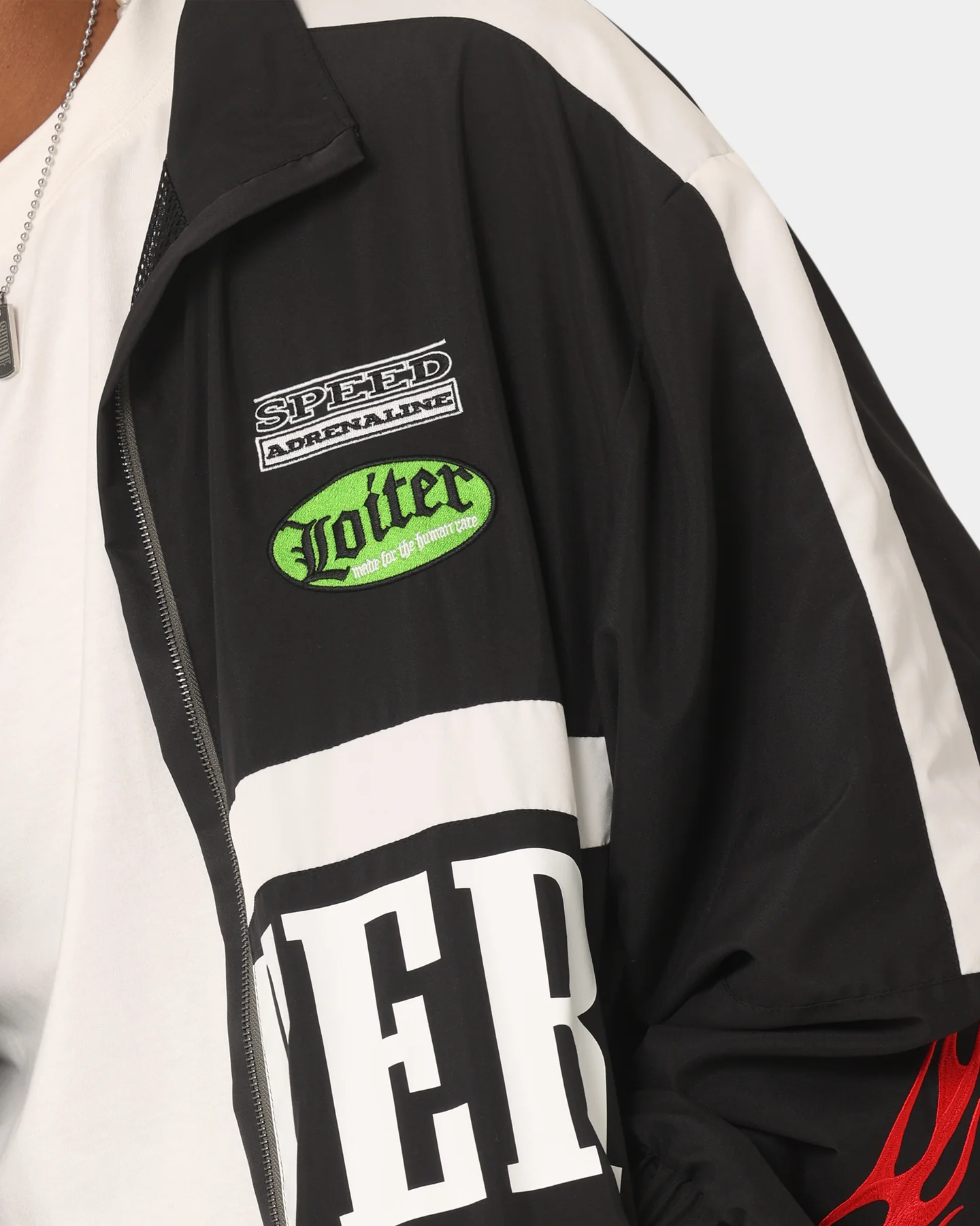 Loiter Speedway Windbreaker Jacket Black - Image 10