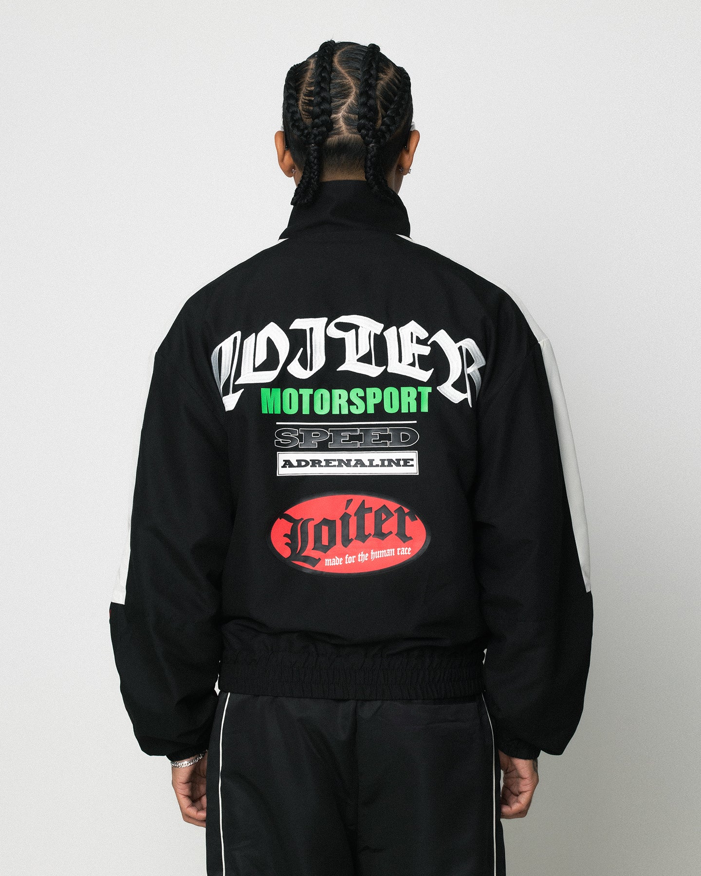 Loiter Speedway Windbreaker Jacket Black - Image 6