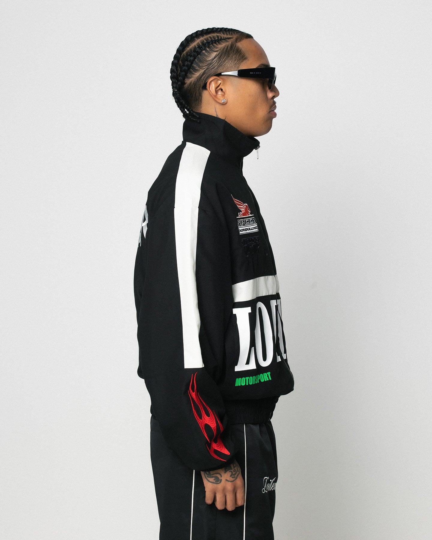 Loiter Speedway Windbreaker Jacket Black - Image 7