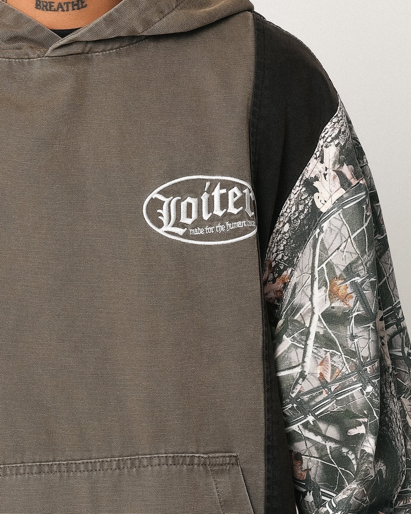 Loiter Splinter Hoodie Khaki/Camo - Image 6