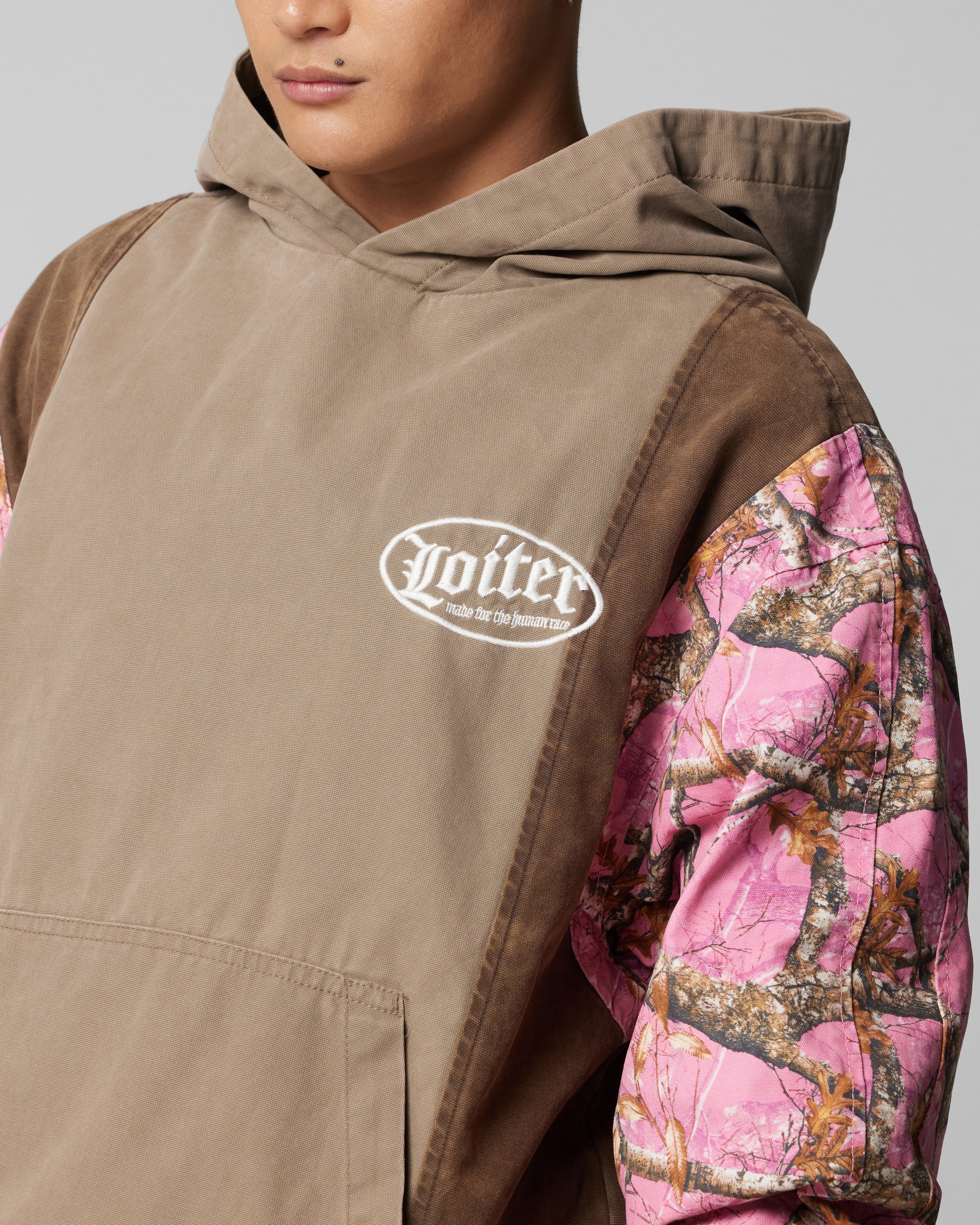 Loiter Splinter Hoodie Pink Camo - Image 8