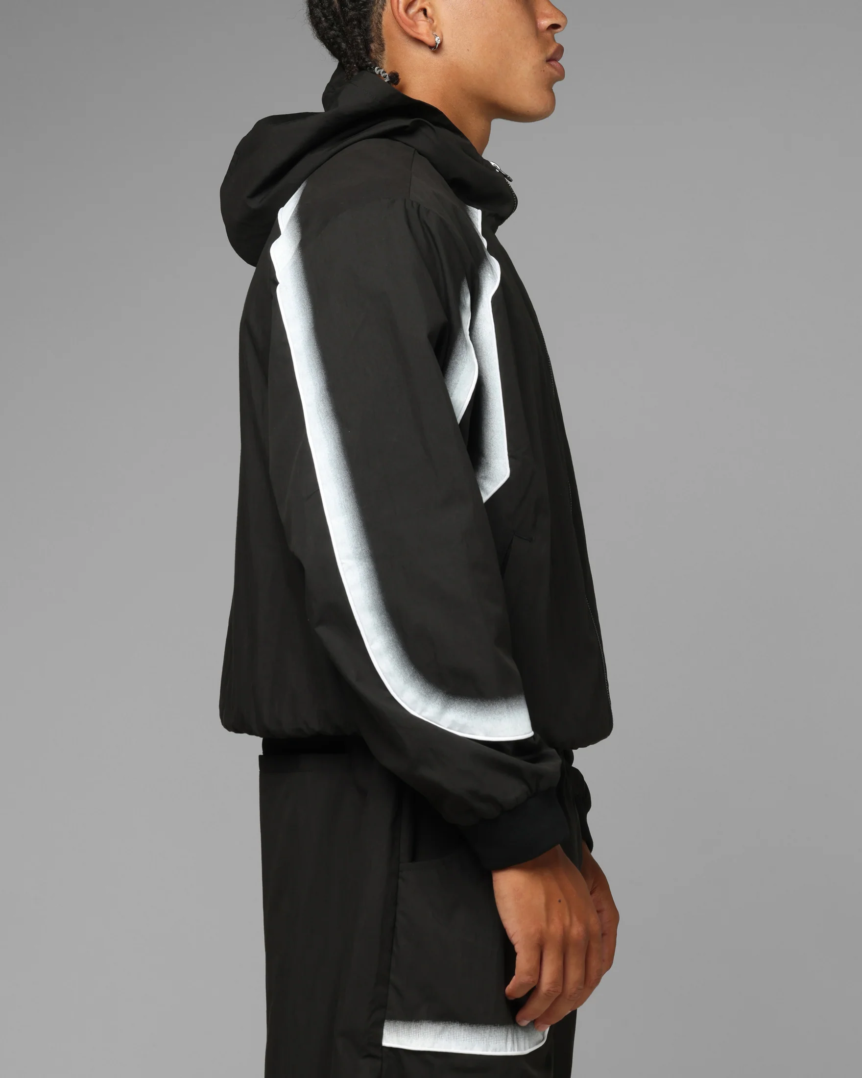 Loiter Spray Day Track Jacket Black - Image 4