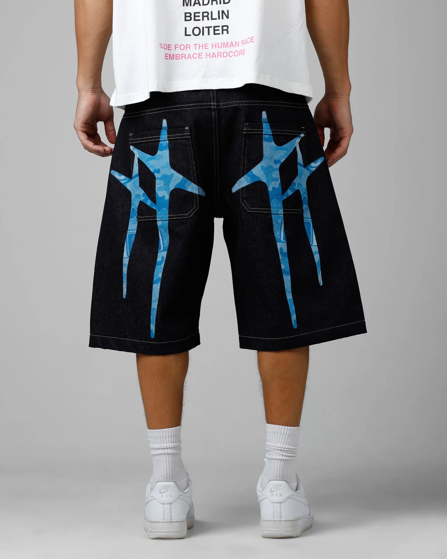 Loiter Star Born Denim Jorts Indigo - Image 5