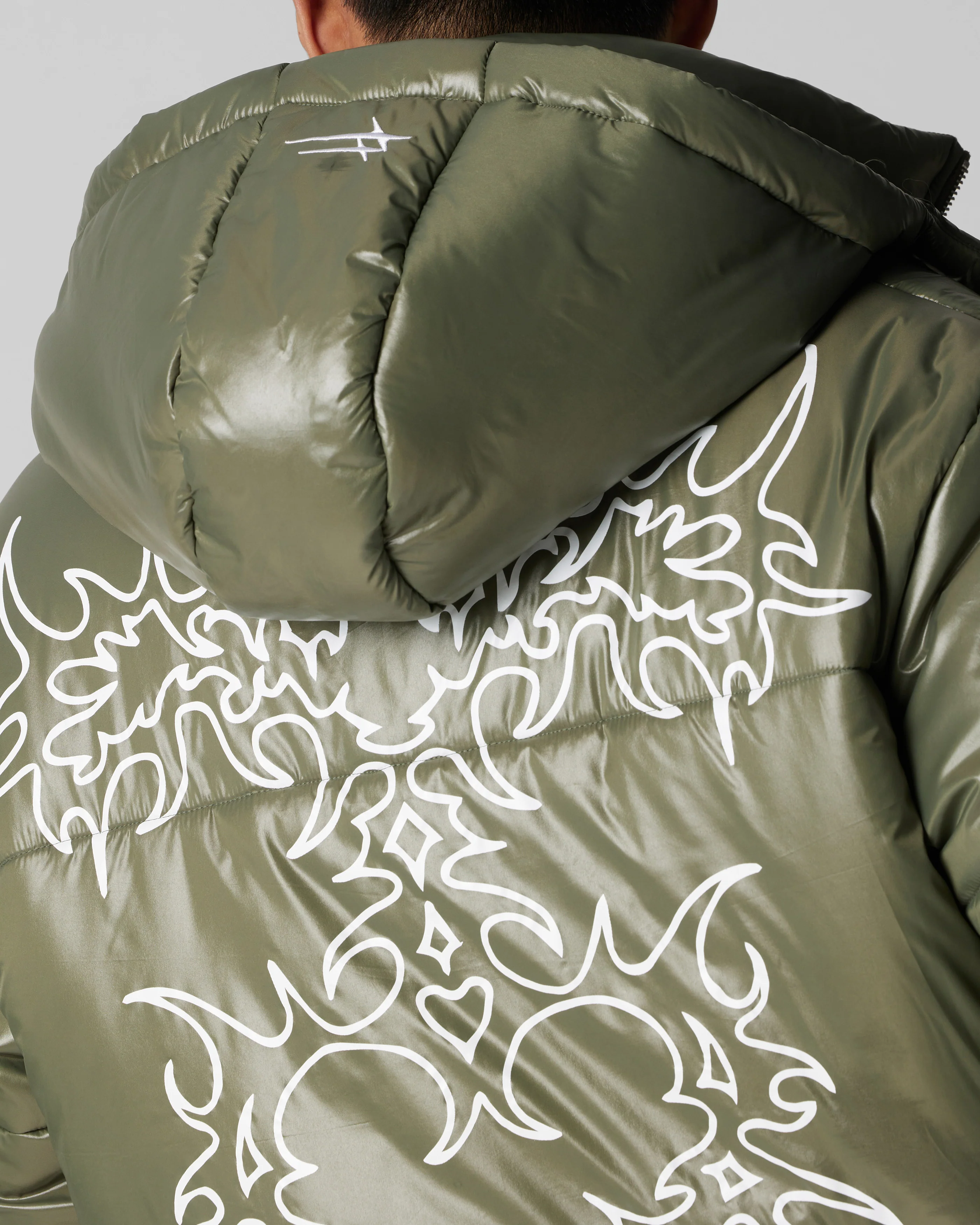 Star Born Puffer Jacket Green - Image 5