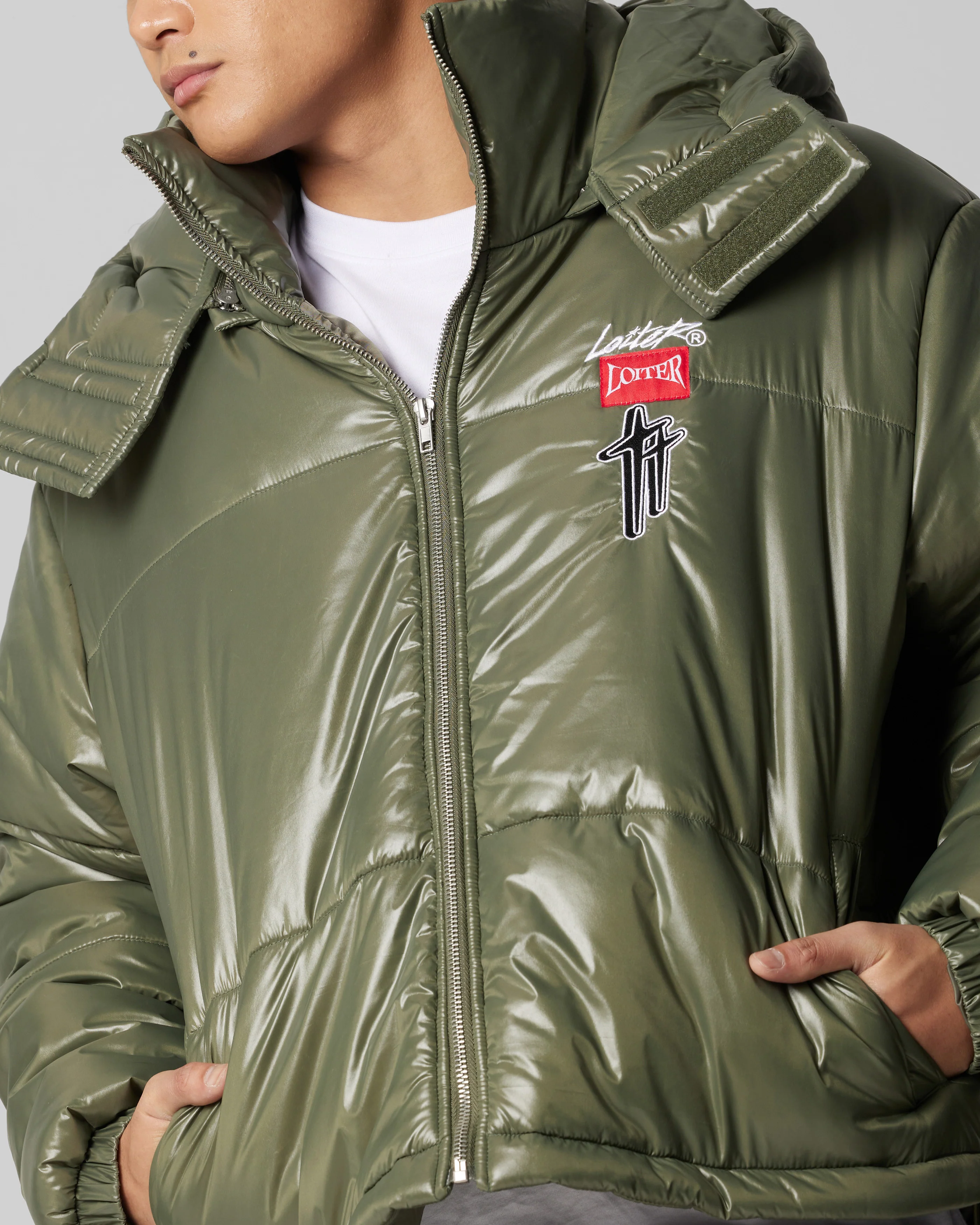 Star Born Puffer Jacket Green - Image 6