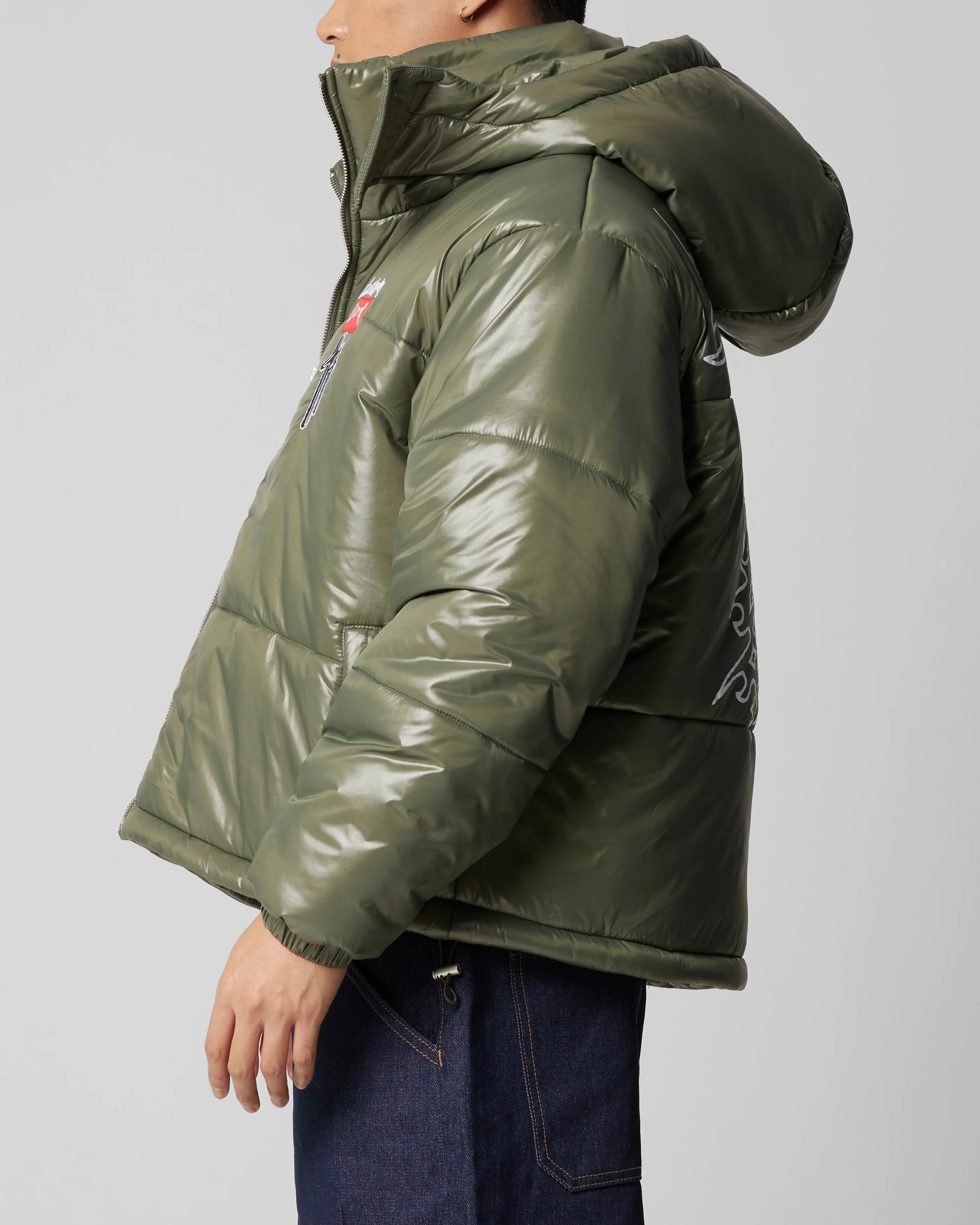 Star Born Puffer Jacket Green - Image 8
