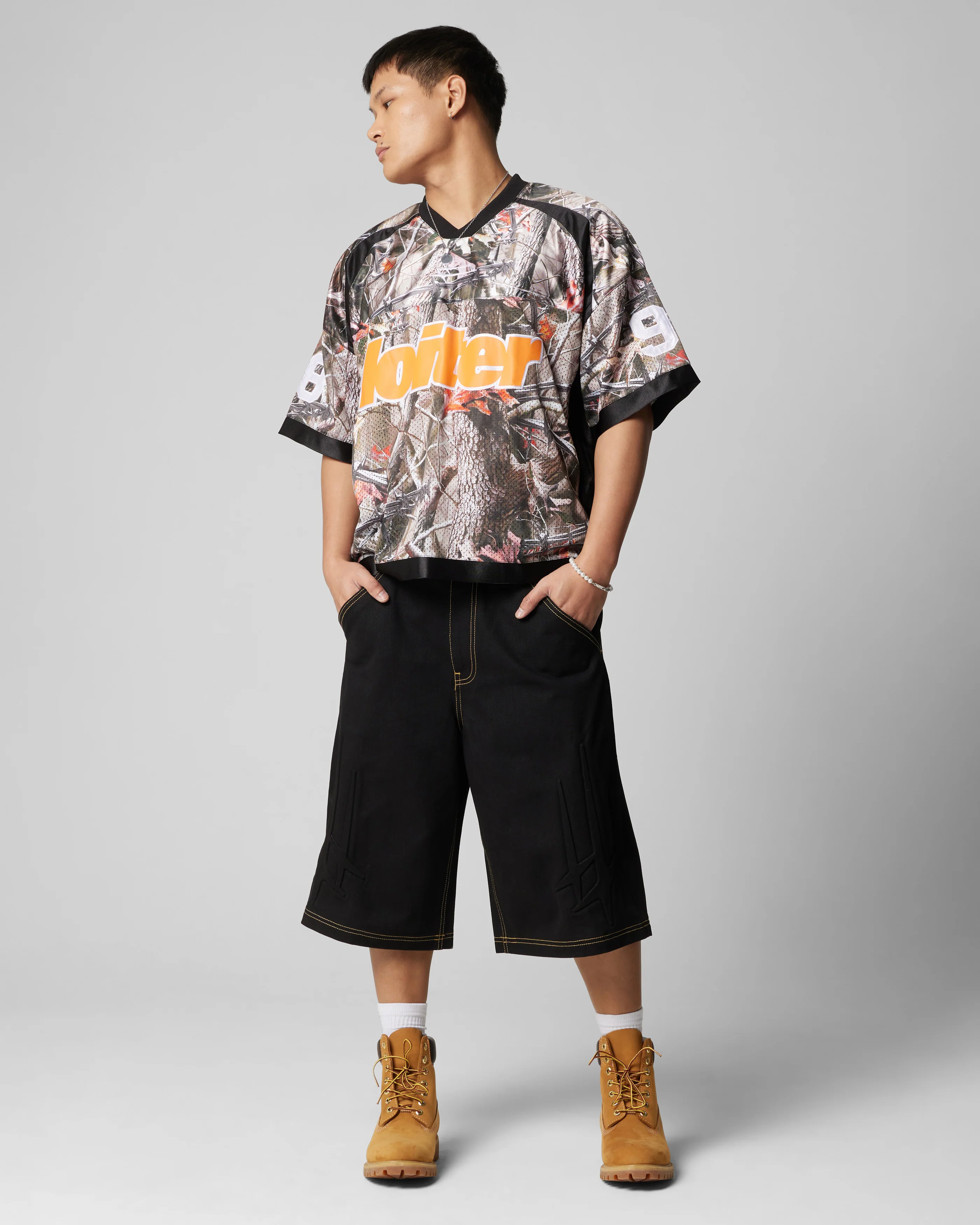 Loiter Star Child Jorts Black - Image 2