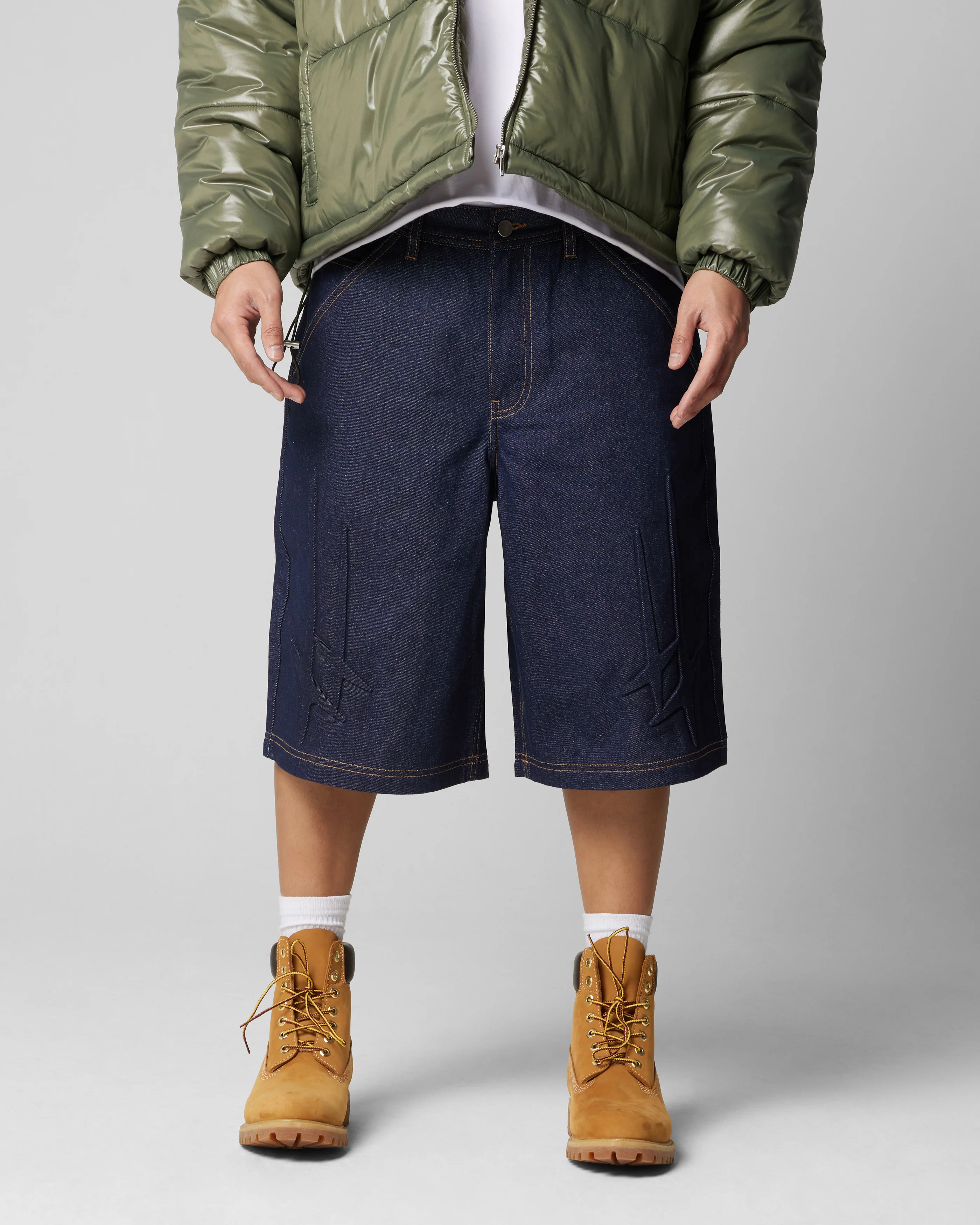 Star Child Jorts Indigo