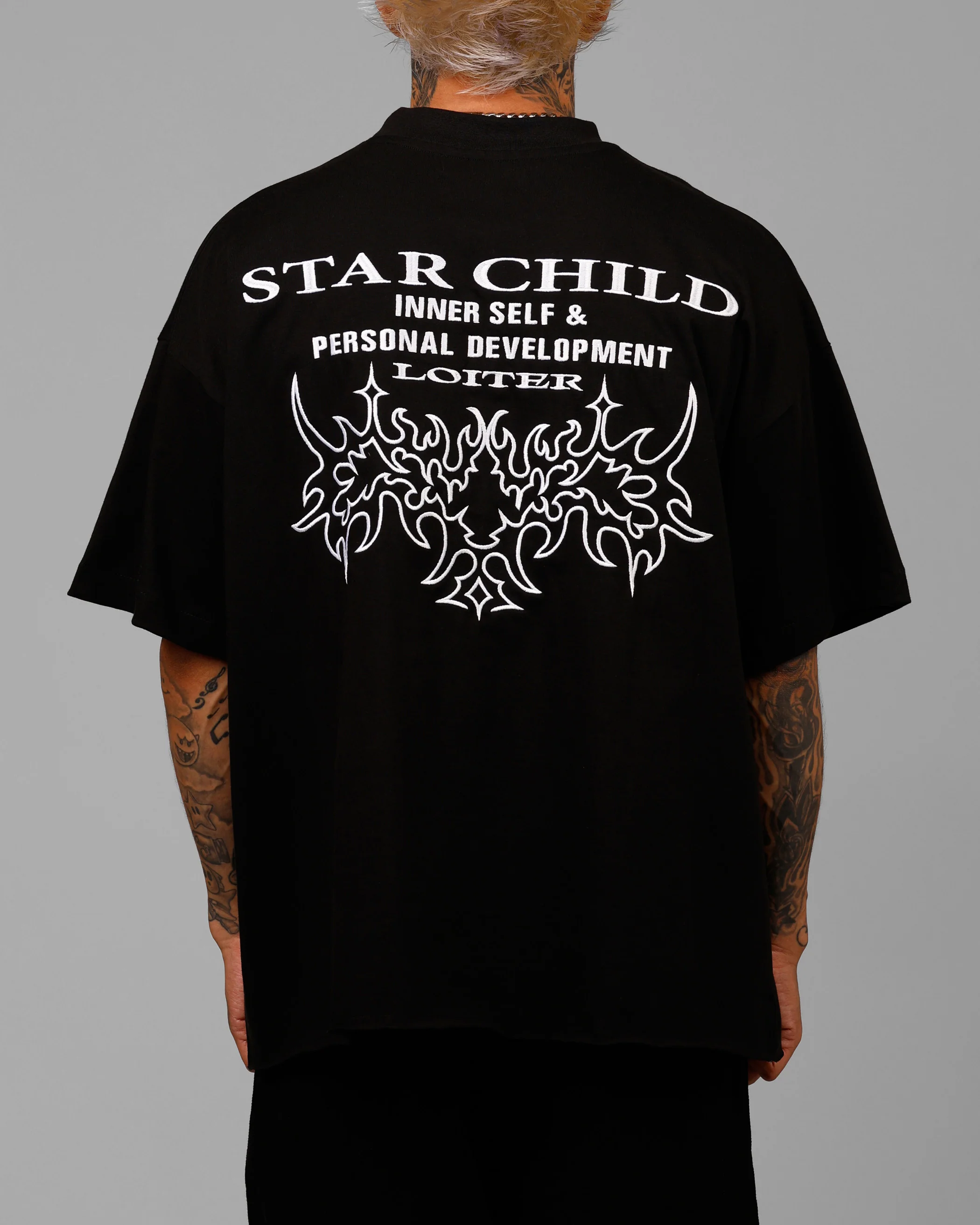 Star Child Pocket T-Shirt Black