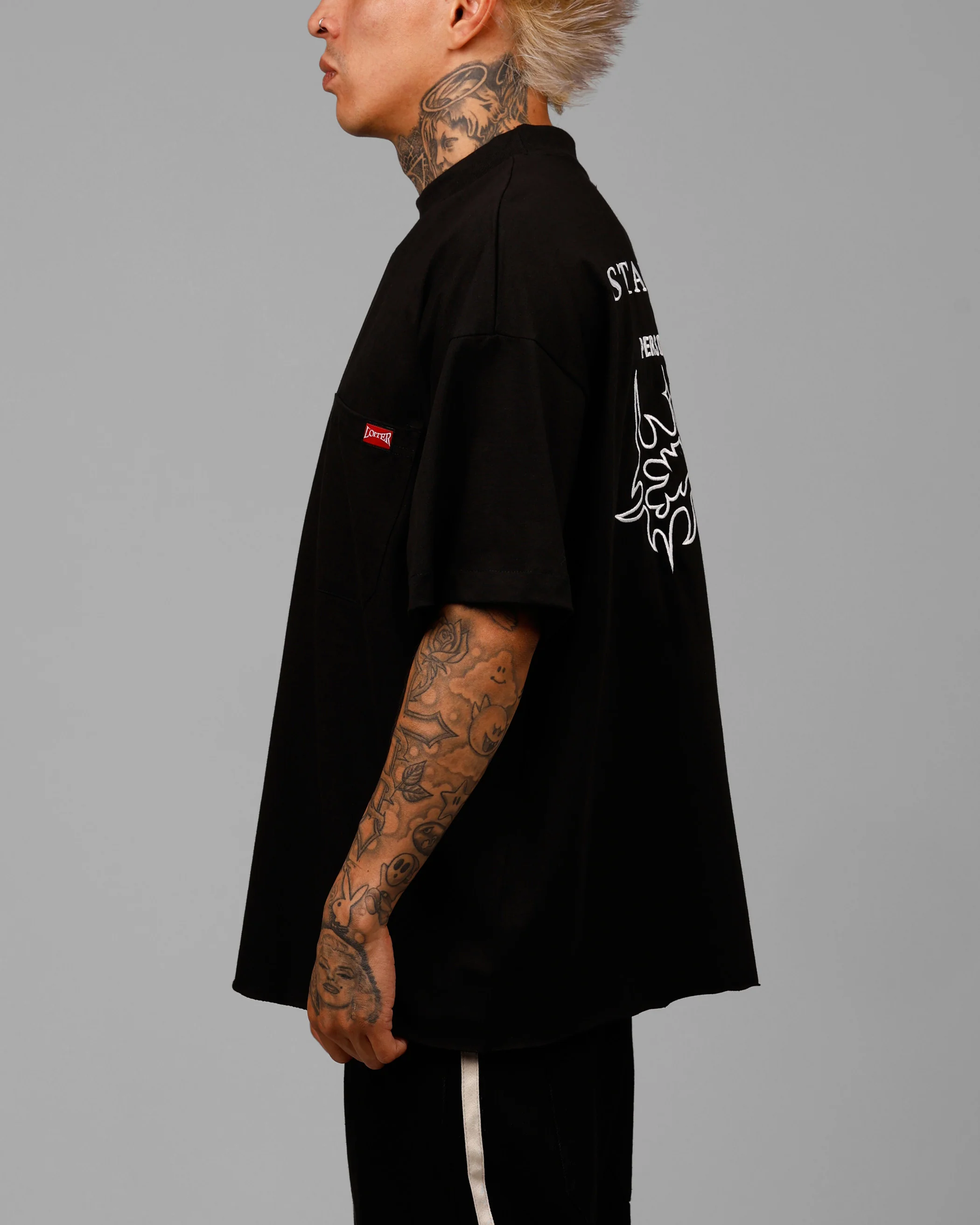 Star Child Pocket T-Shirt Black - Image 5