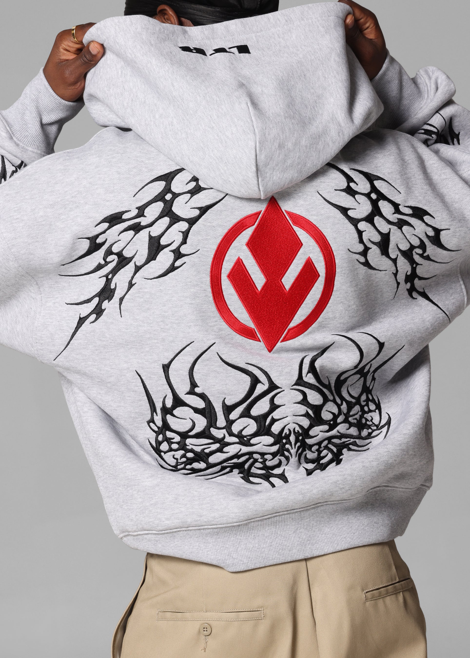 Star Wars Sith Hoodie Grey - Image 8